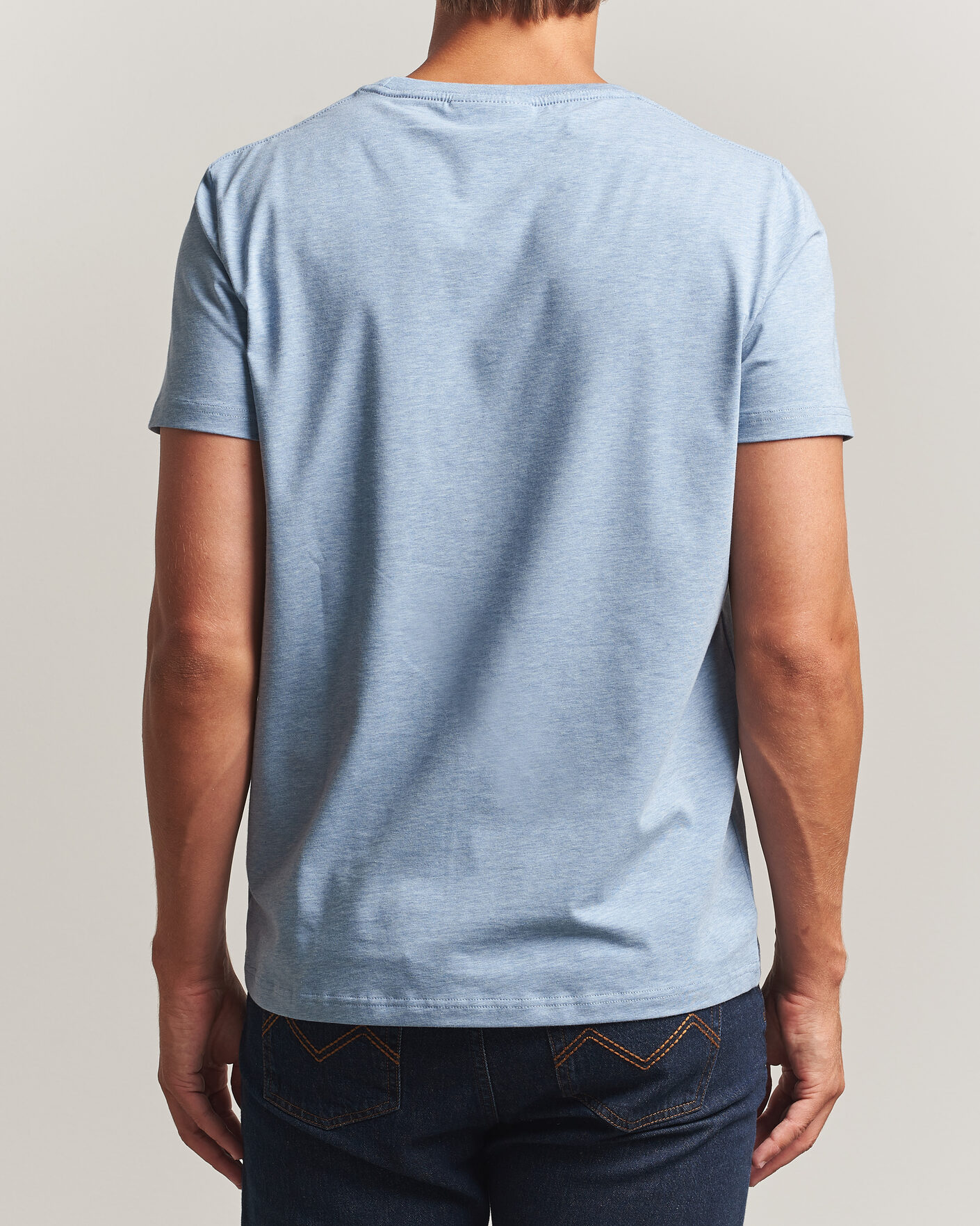 Uomini | T-shirt | Morris | James Crew Neck T-Shirt Blue