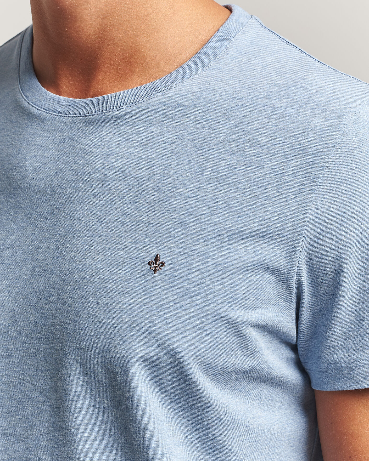 Uomini | T-shirt | Morris | James Crew Neck T-Shirt Blue