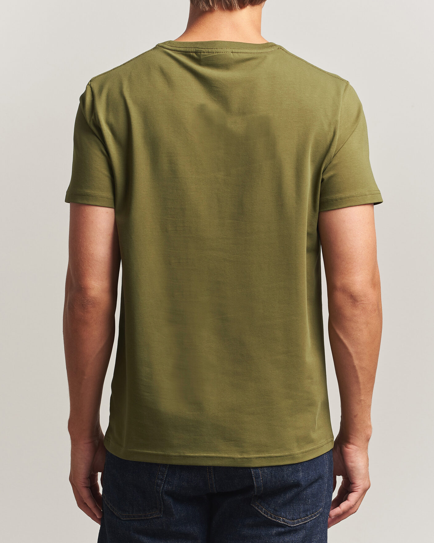 Uomini | T-shirt | Morris | James Crew Neck T-Shirt Olive