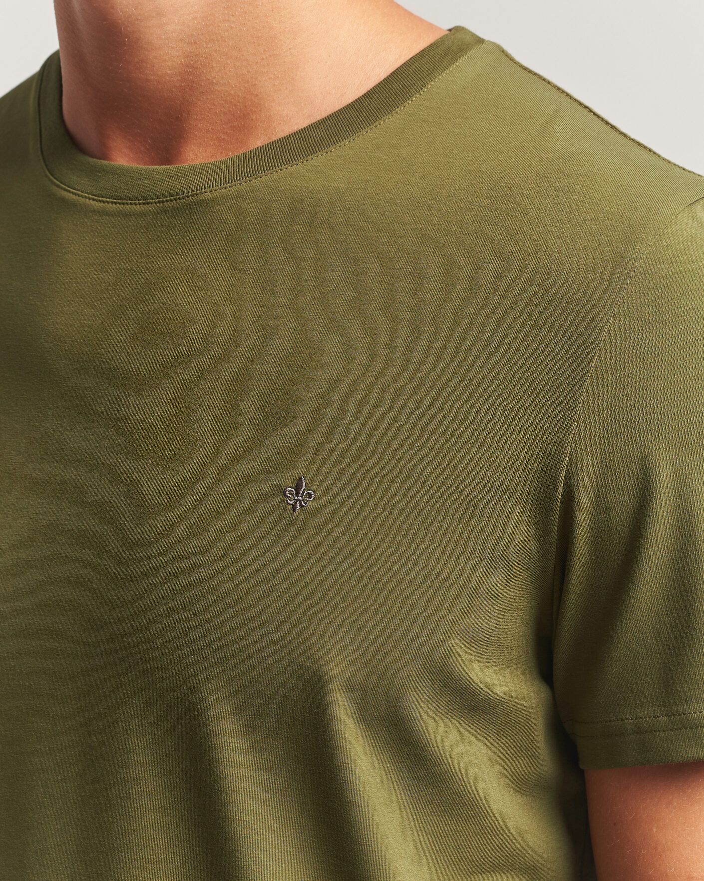 Uomini | T-shirt | Morris | James Crew Neck T-Shirt Olive