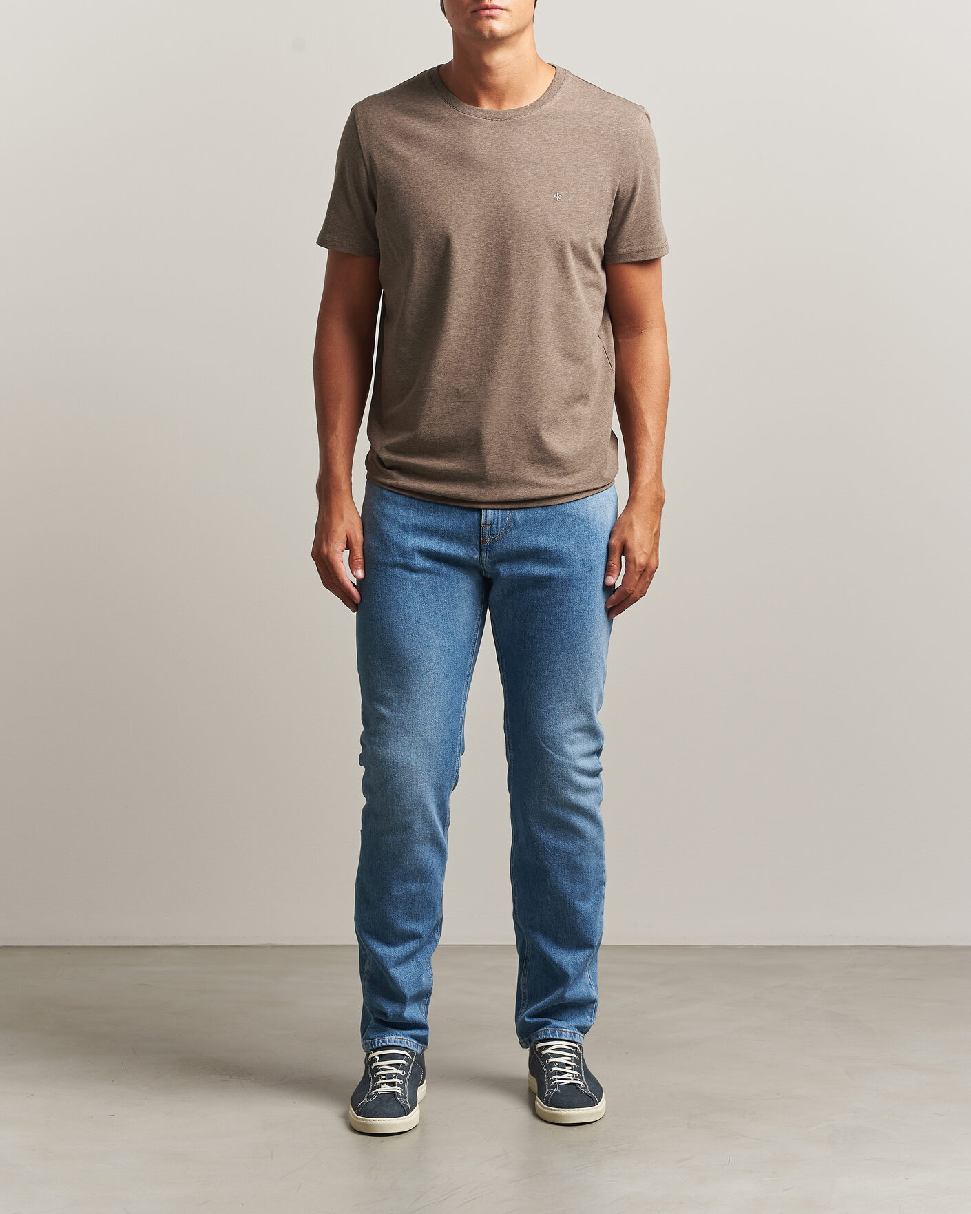 Uomini | T-shirt | Morris | James Crew Neck T-Shirt Brown