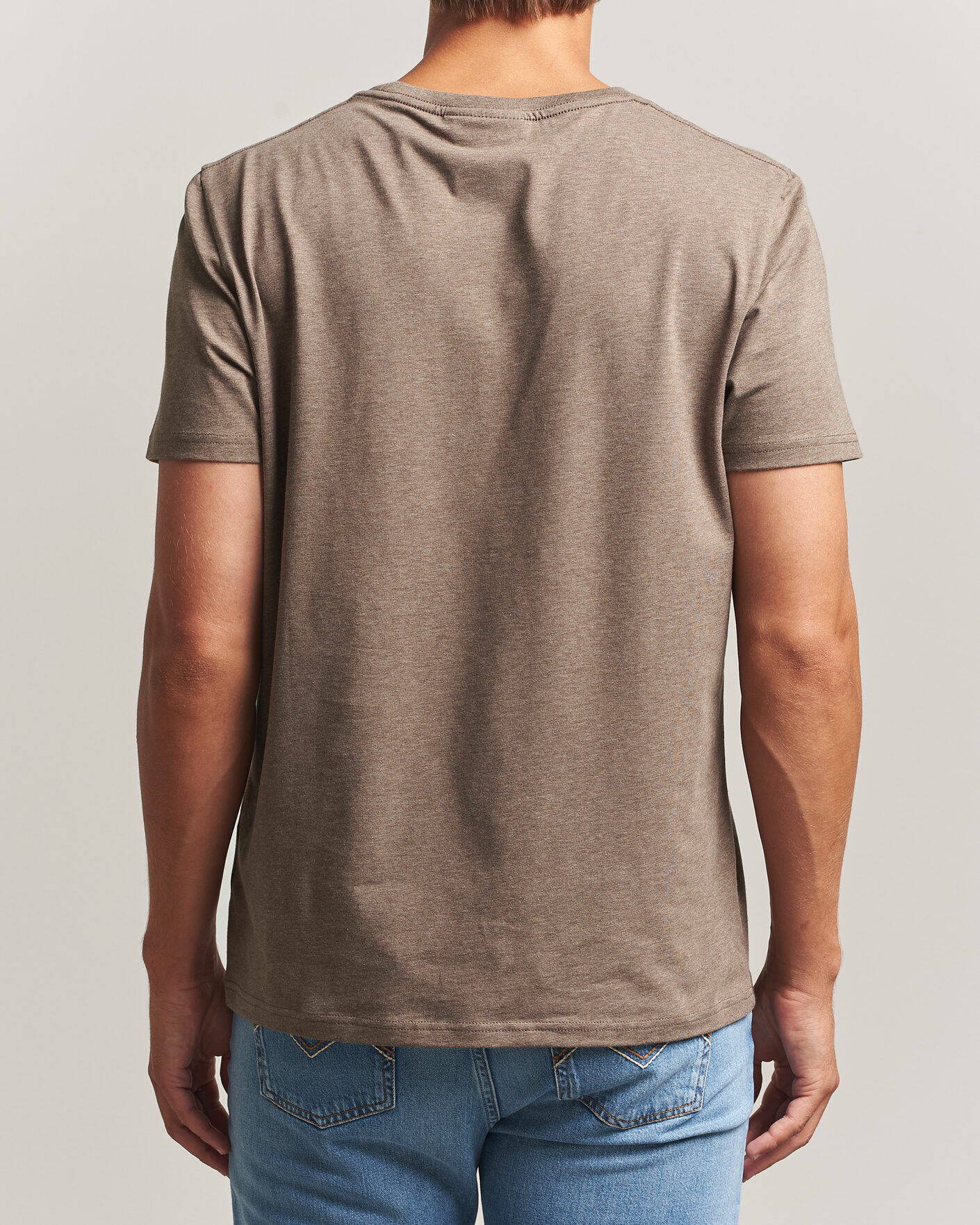 Uomini | T-shirt | Morris | James Crew Neck T-Shirt Brown