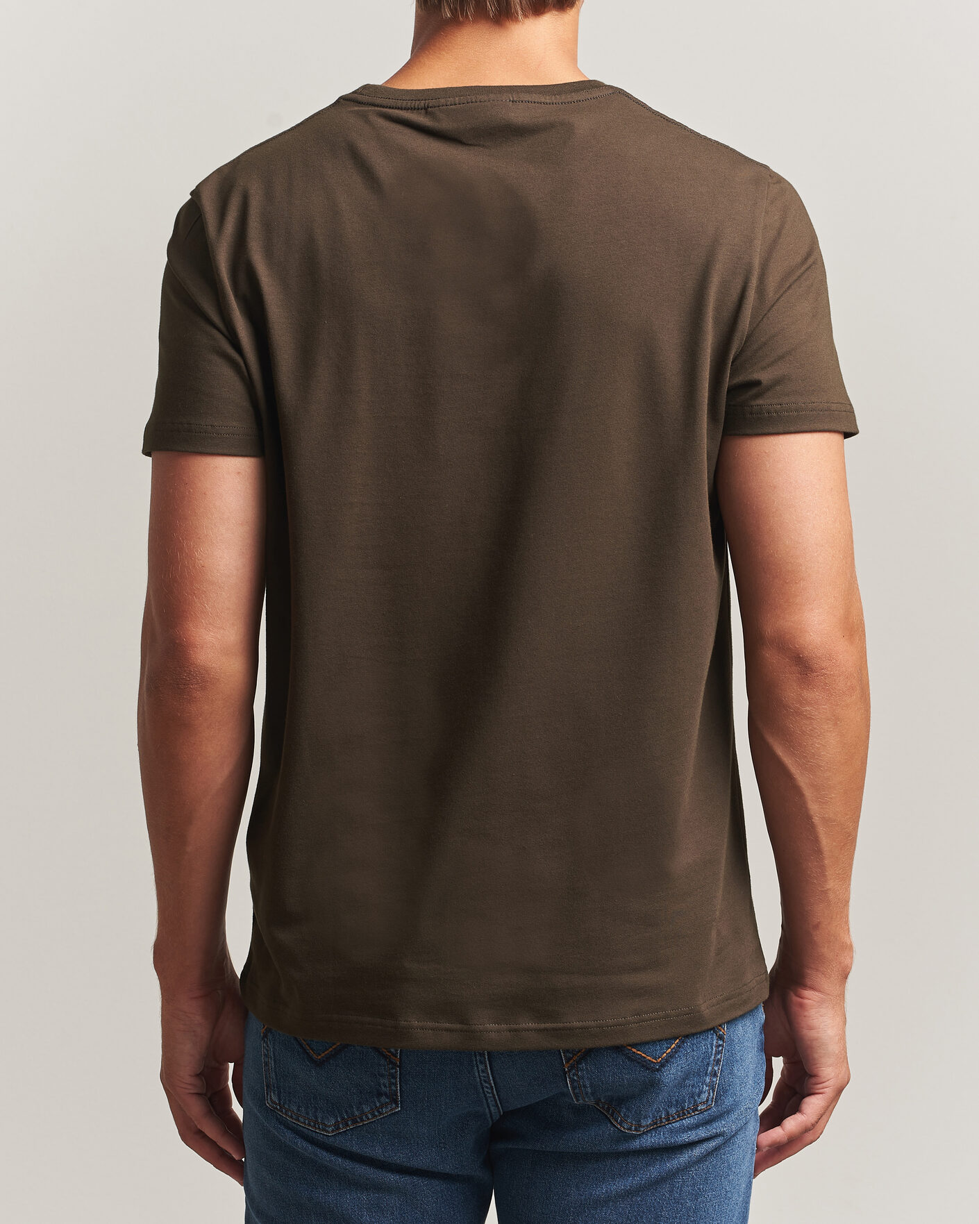 Uomini | T-shirt | Morris | James Crew Neck T-Shirt Brown
