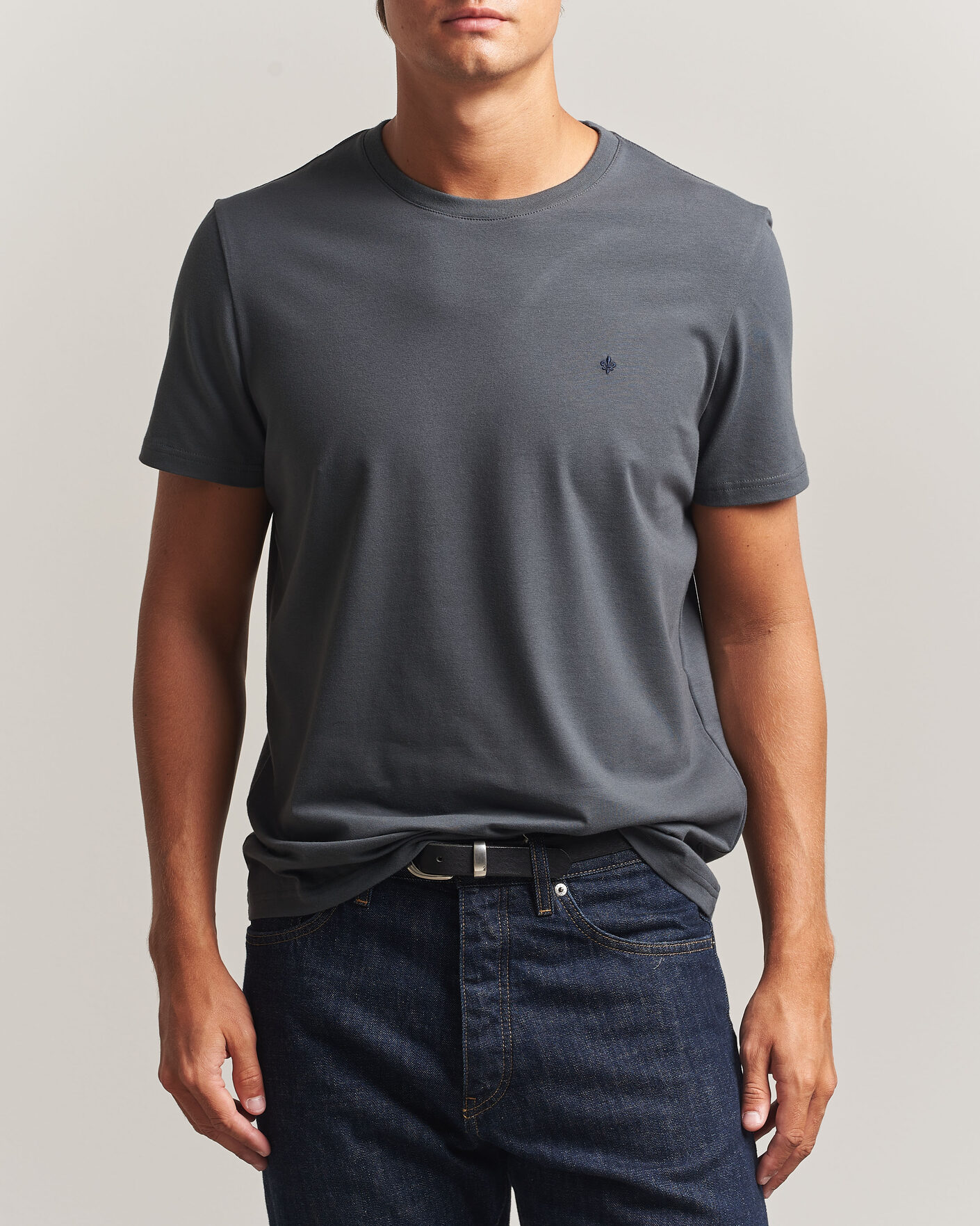 Uomini | T-shirt | Morris | James Crew Neck T-Shirt Grey