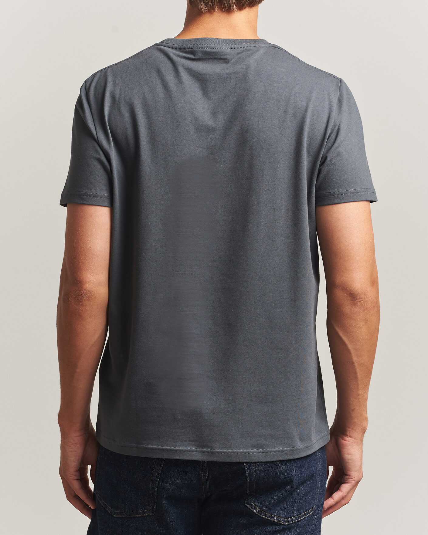 Uomini | T-shirt | Morris | James Crew Neck T-Shirt Grey