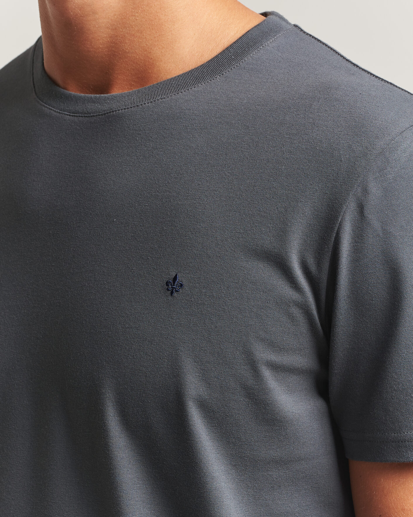 Uomini | T-shirt | Morris | James Crew Neck T-Shirt Grey