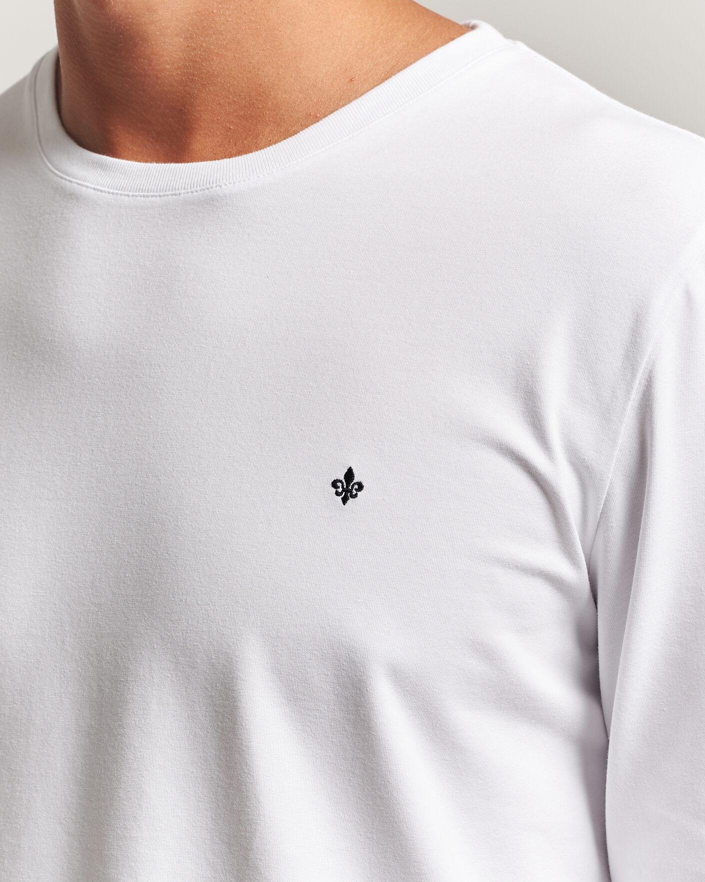 Uomini | T-shirt | Morris | James Long Sleeve T-Shirt White