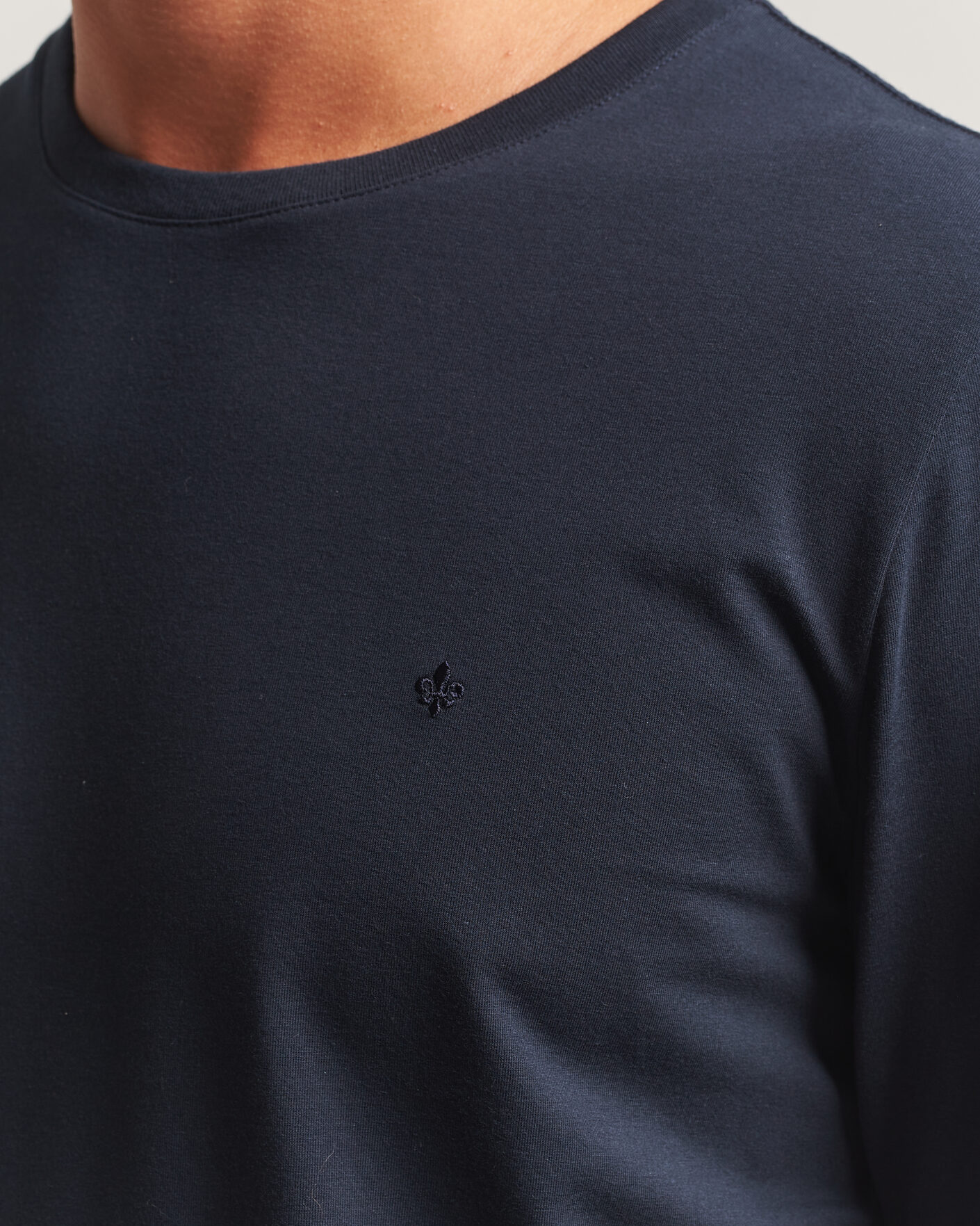 Uomini | T-shirt | Morris | James Long Sleeve T-Shirt Old Blue