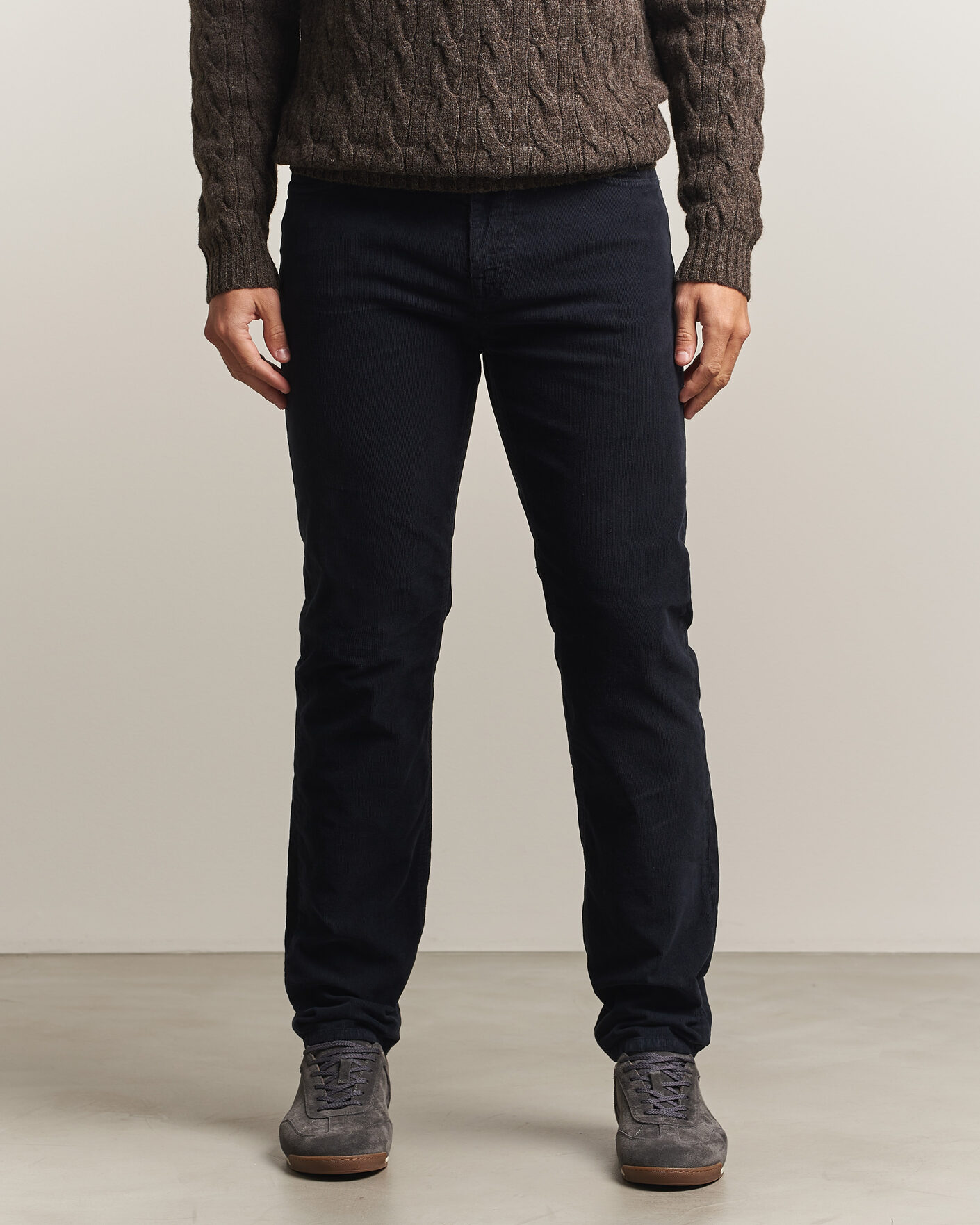 Uomini | Pantaloni | Morris | James Cord 5-Pocket Pants Navy