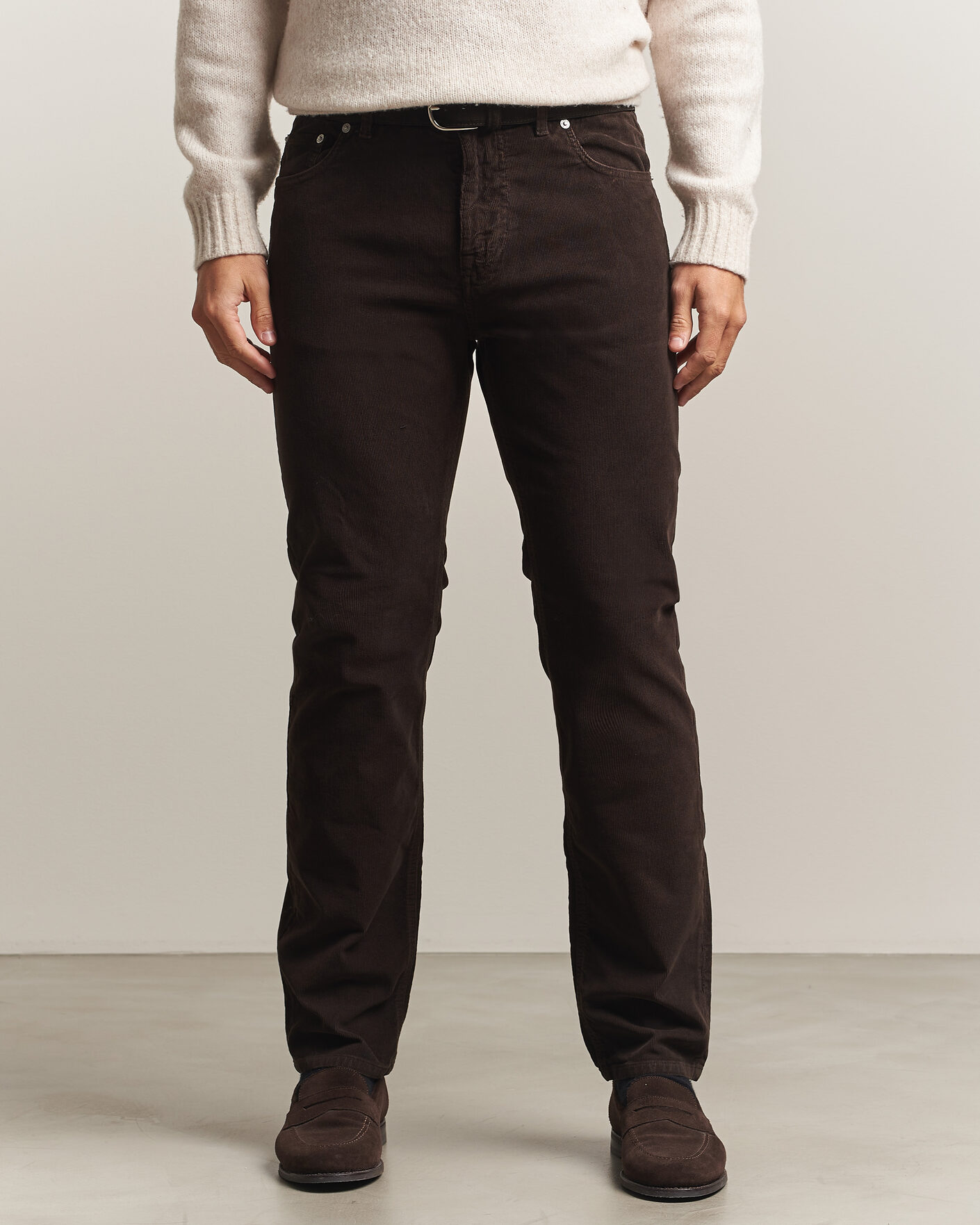 Uomini | Pantaloni | Morris | James Cord 5-Pocket Pants Brown