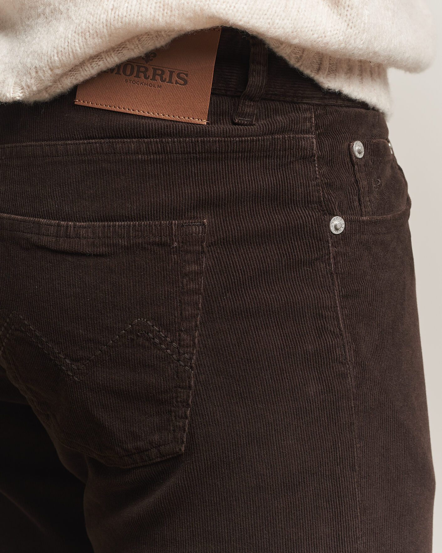 Uomini | Pantaloni | Morris | James Cord 5-Pocket Pants Brown