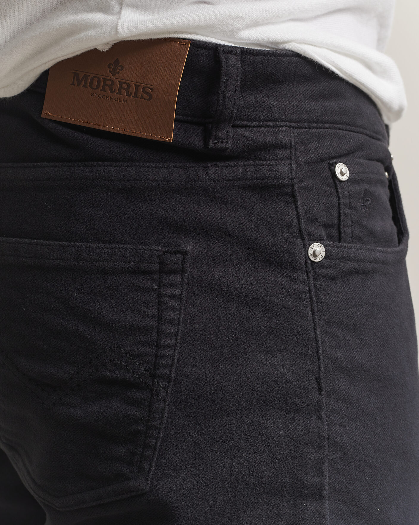 Uomini | Pantaloni | Morris | James Winter Twill 5-Pocket Pants Blue
