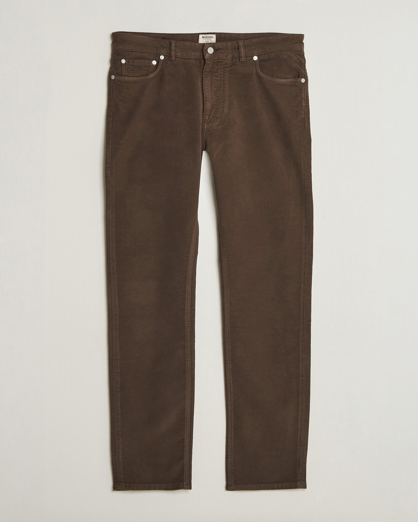 Uomini | Pantaloni | Morris | James Winter Twill 5-Pocket Pants Brown