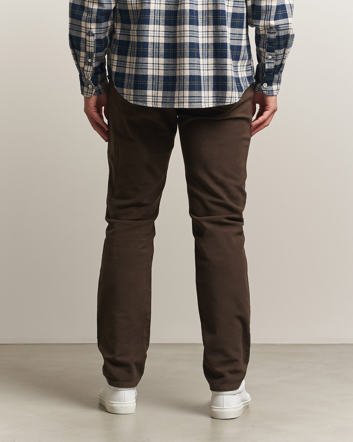 Uomini | Pantaloni | Morris | James Winter Twill 5-Pocket Pants Brown