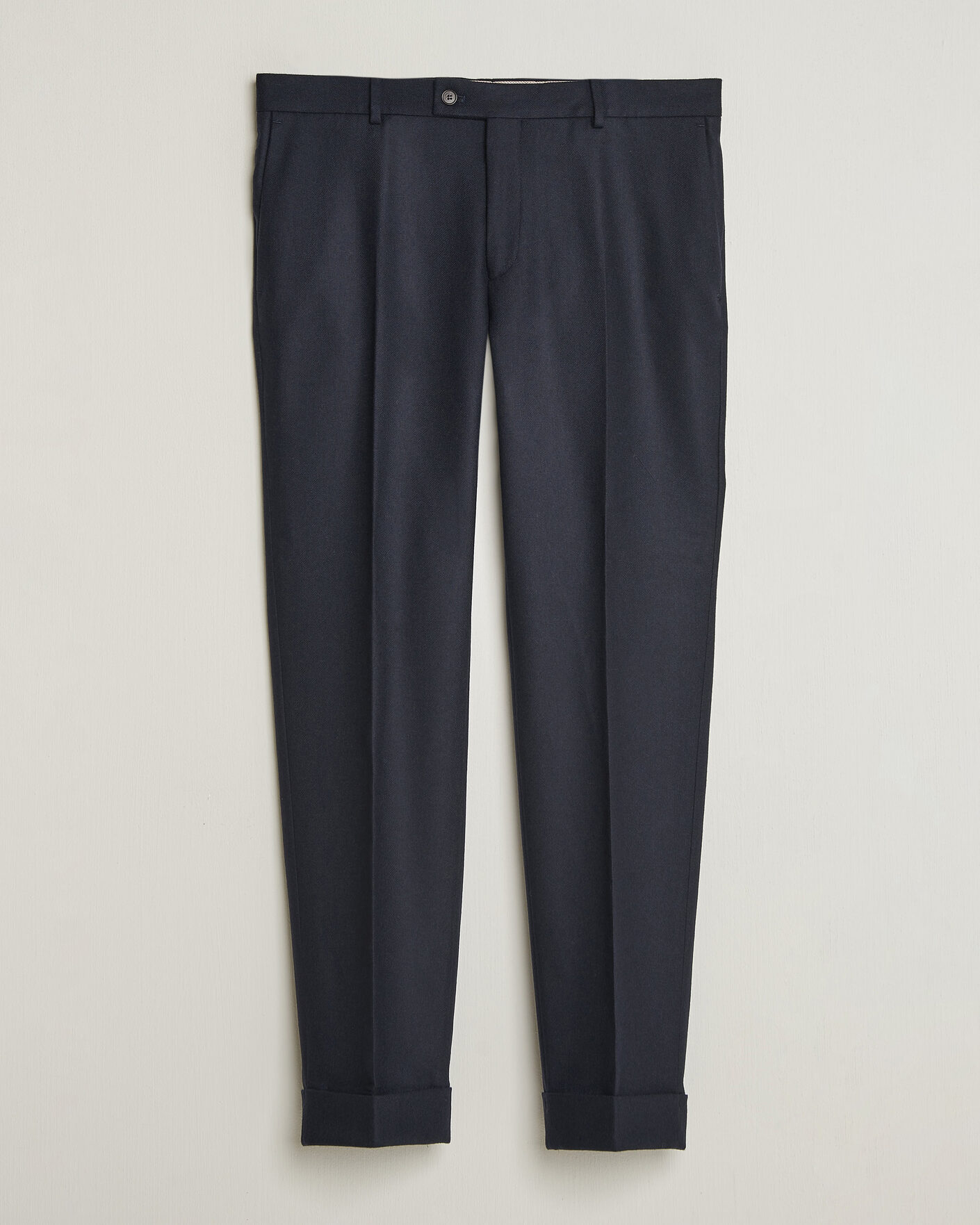 Uomini | Pantaloni | Morris | Flannel Suit Trousers Navy