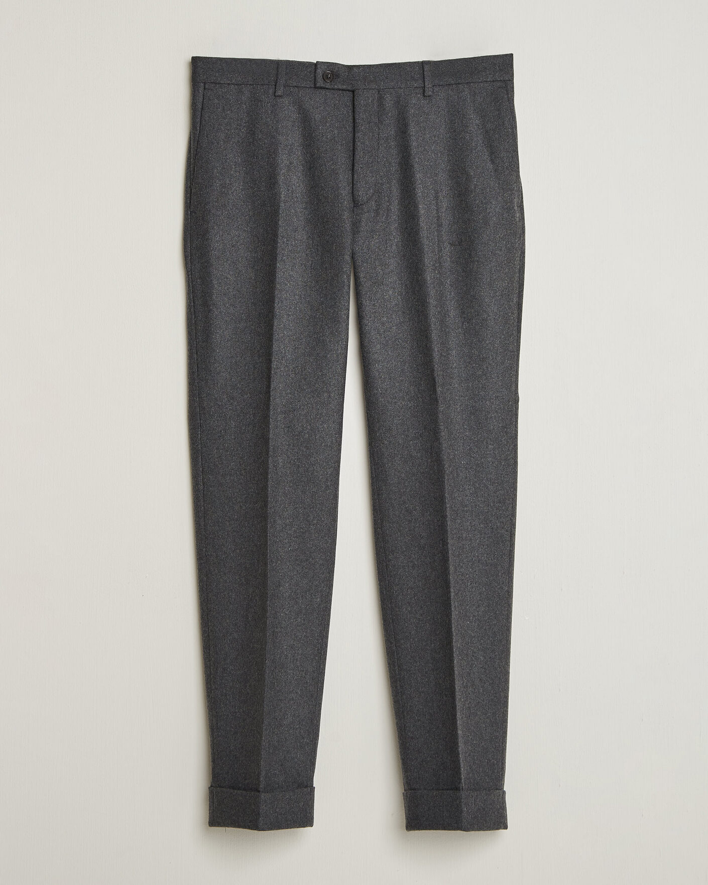 Uomini | Pantaloni | Morris | Flannel Suit Trousers Grey