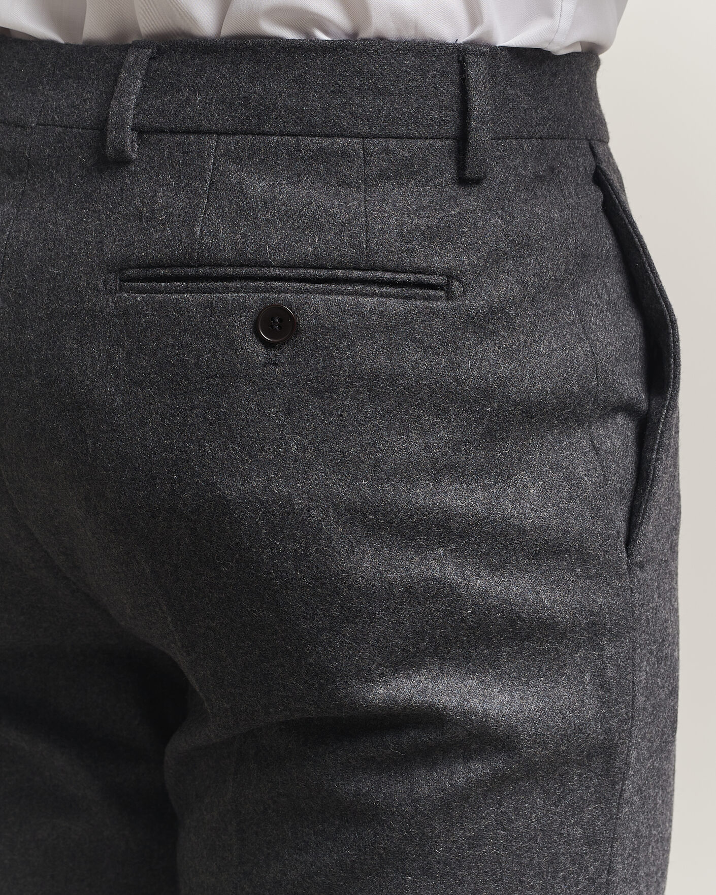 Uomini | Pantaloni | Morris | Flannel Suit Trousers Grey