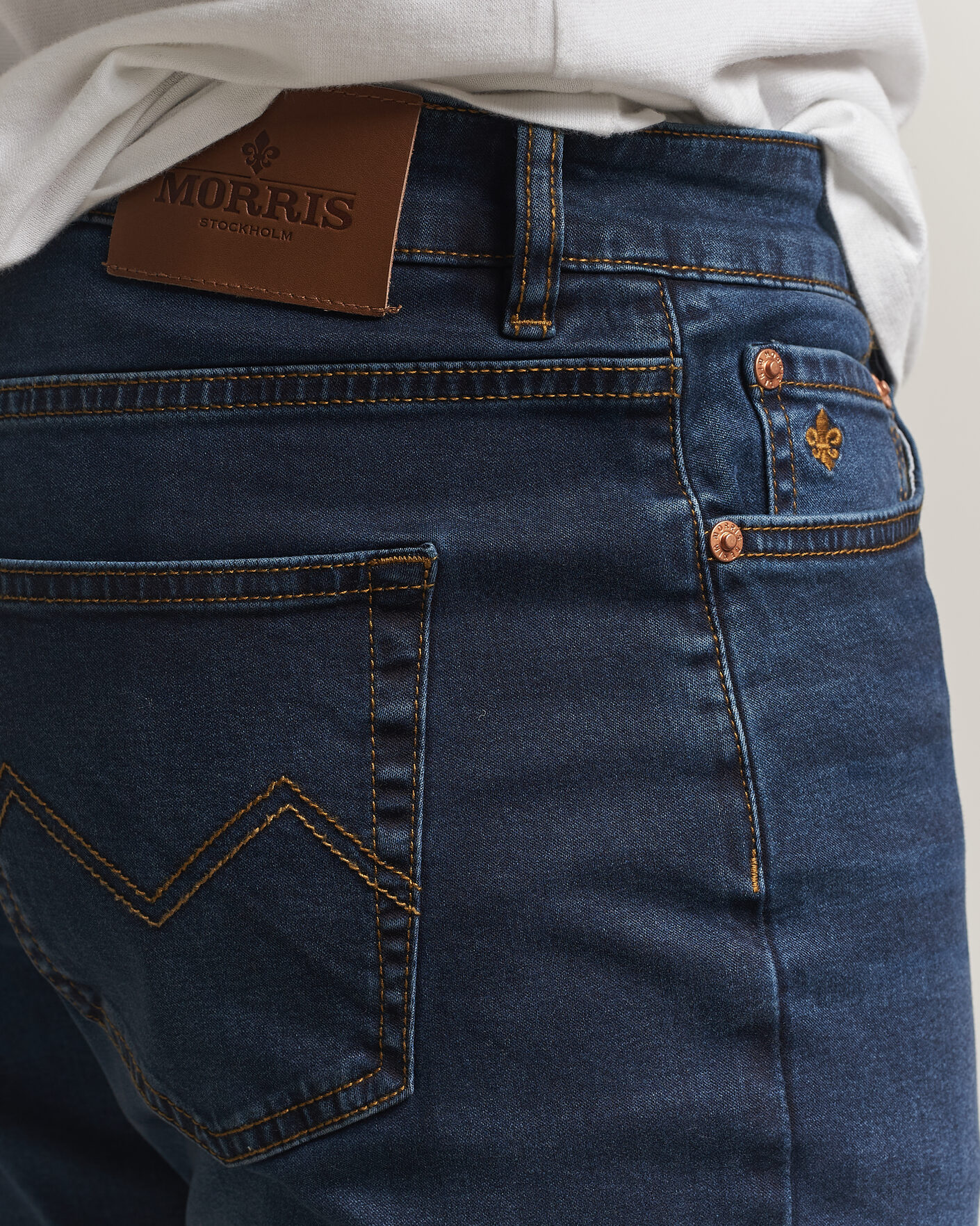 Uomini | Jeans | Morris | Steve Satin Jeans One Year Wash
