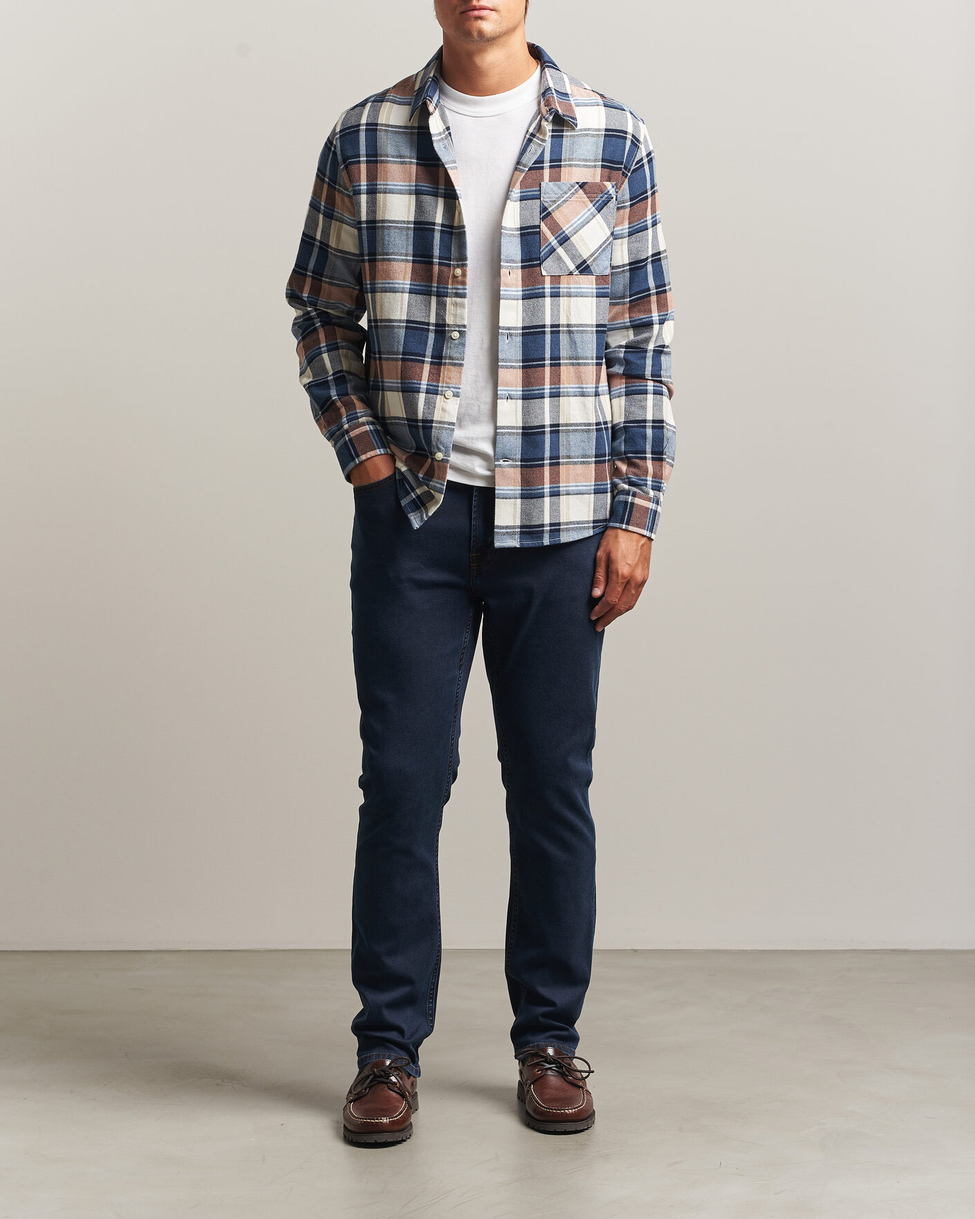 Uomini | Jeans | Morris | Steve Satin Jeans Rinse Wash
