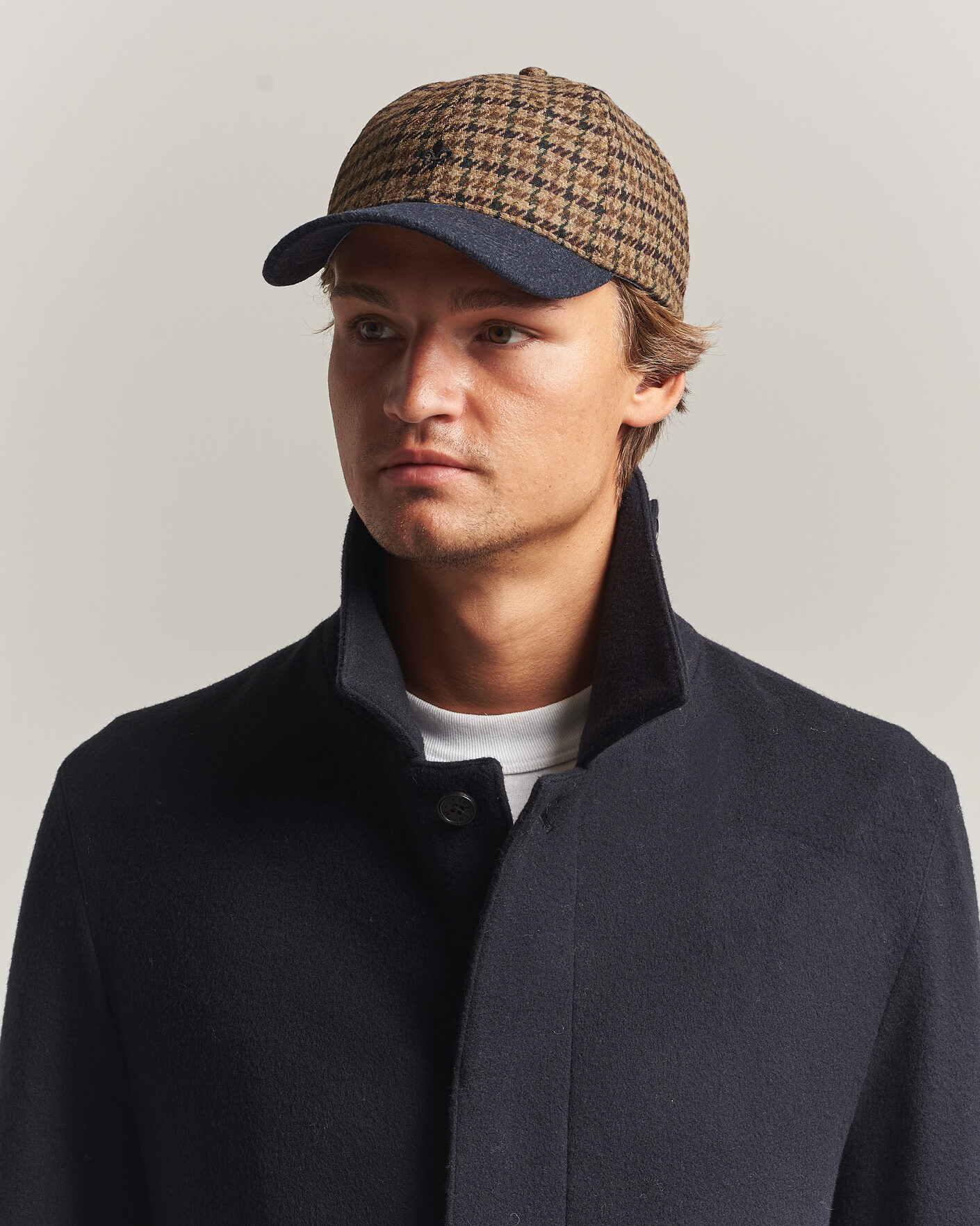 Uomini | Cappelli & Berretti | Morris | Digby Check Cap Brown