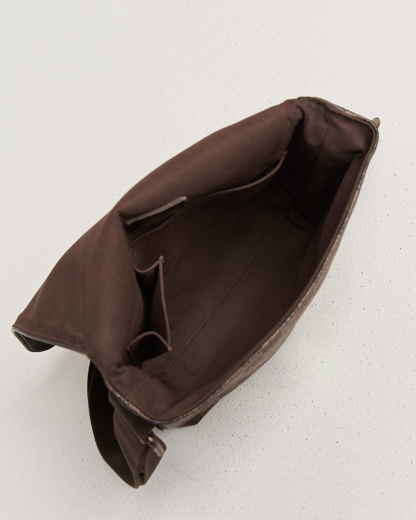 Uomini | Pre-Owned & Vintage Bags | Louis Vuitton Pre-Owned | Crossbody Shoulder Bag Damier Ebene