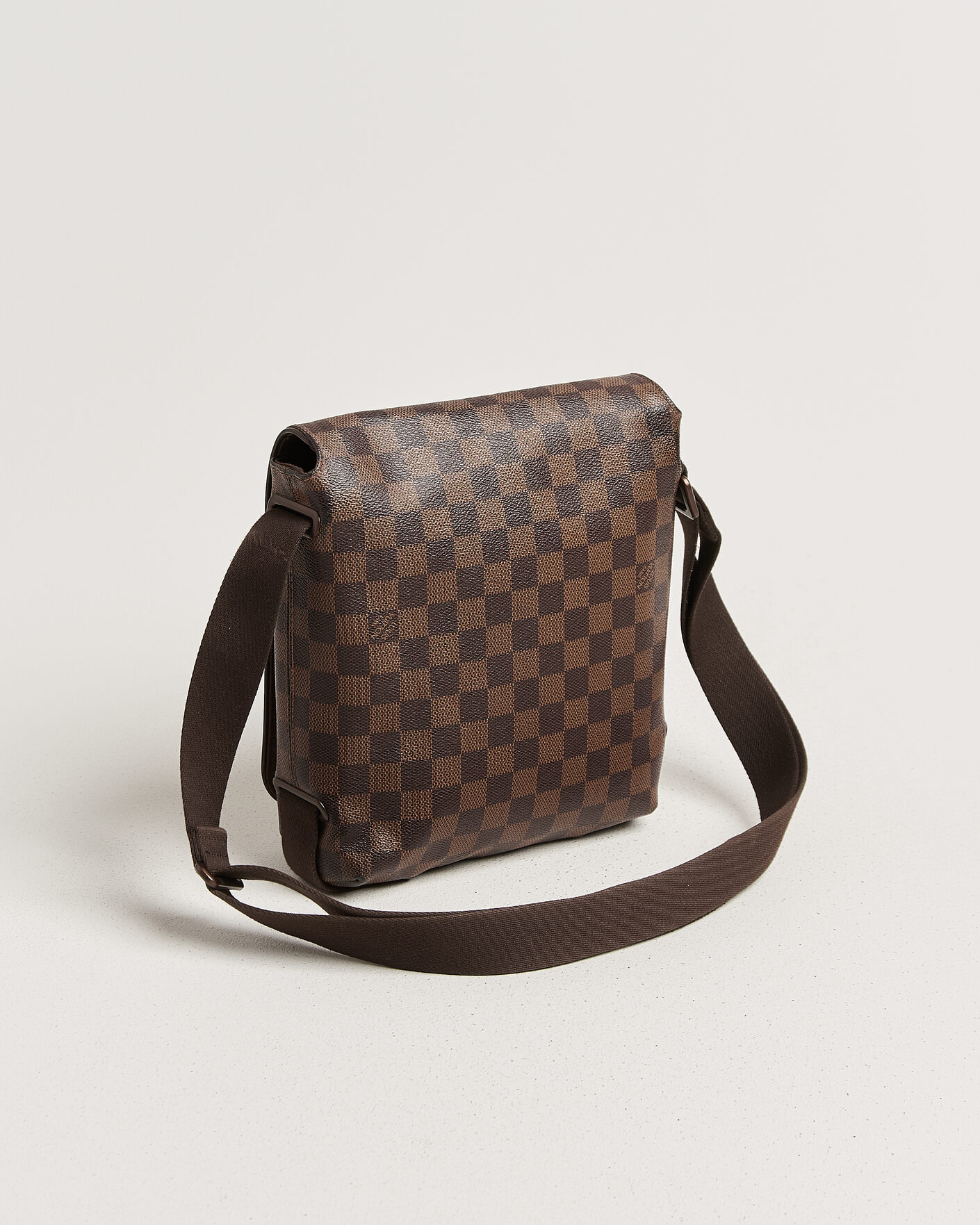 Uomini | Pre-Owned & Vintage Bags | Louis Vuitton Pre-Owned | Crossbody Shoulder Bag Damier Ebene
