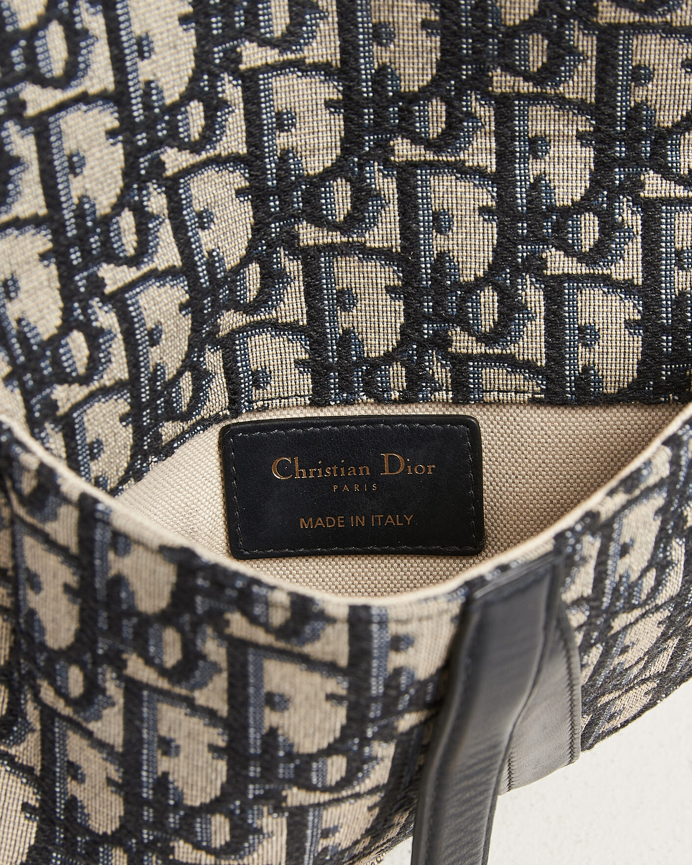 Uomini | Pre-Owned & Vintage Bags | Dior Pre-Owned | Saddle Belt Pouch Bag Oblique Jacquard Blue