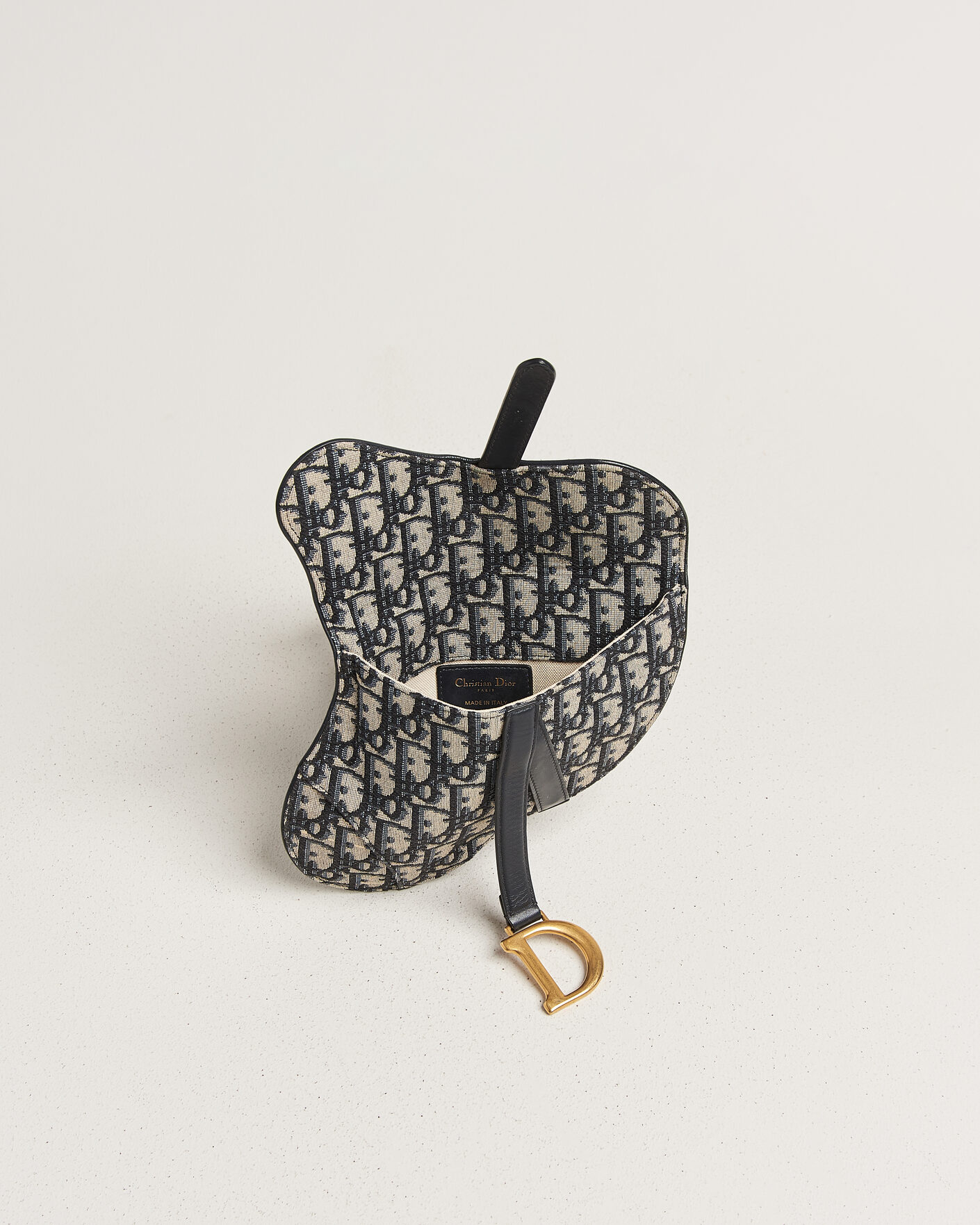 Uomini | Pre-Owned & Vintage Bags | Dior Pre-Owned | Saddle Belt Pouch Bag Oblique Jacquard Blue