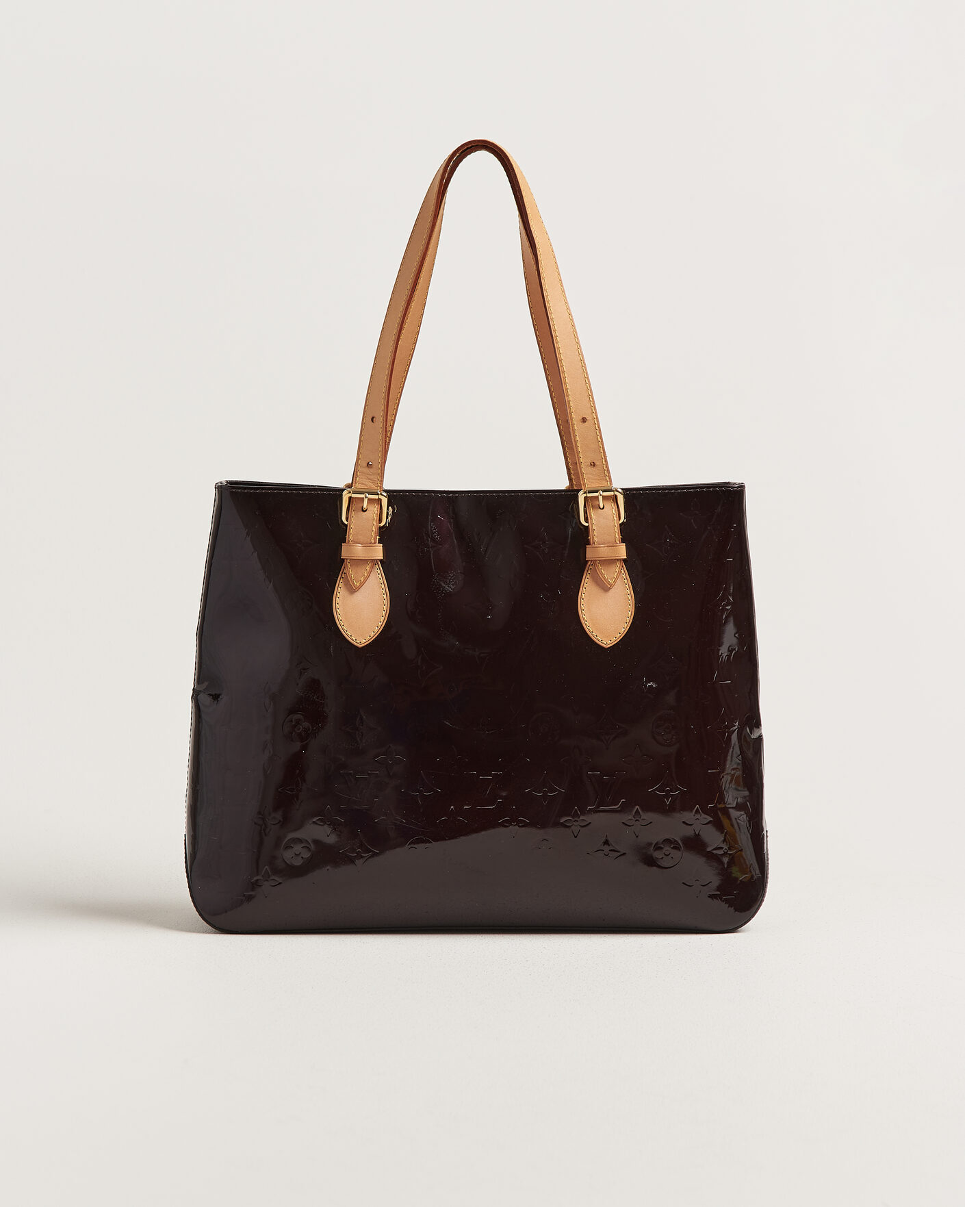 Uomini | Pre-Owned & Vintage Bags | Louis Vuitton Pre-Owned | Brentwood Tote Bag Vernis Leather Burgundy