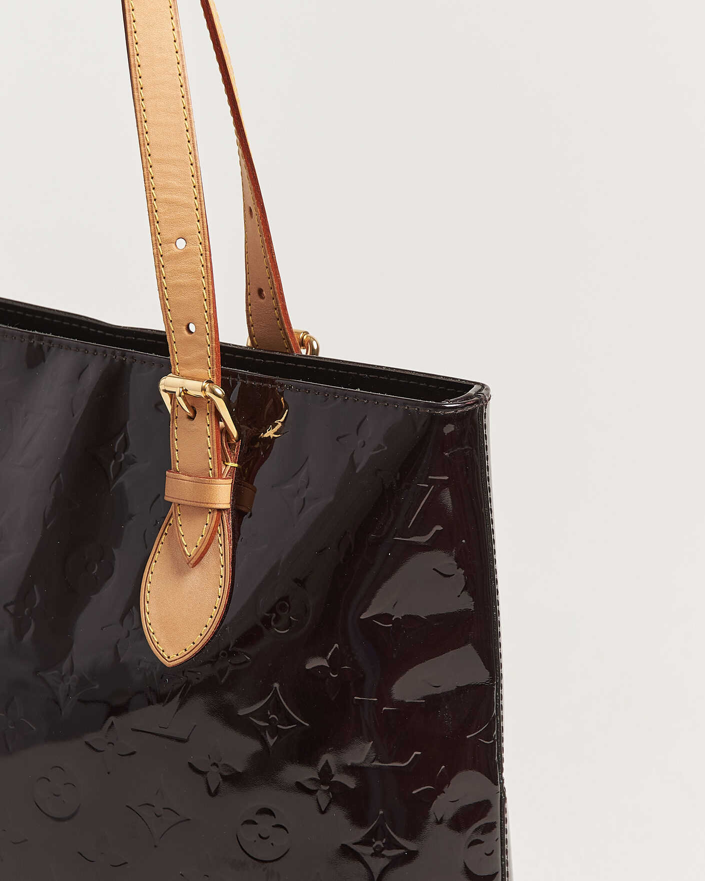 Uomini | Pre-Owned & Vintage Bags | Louis Vuitton Pre-Owned | Brentwood Tote Bag Vernis Leather Burgundy