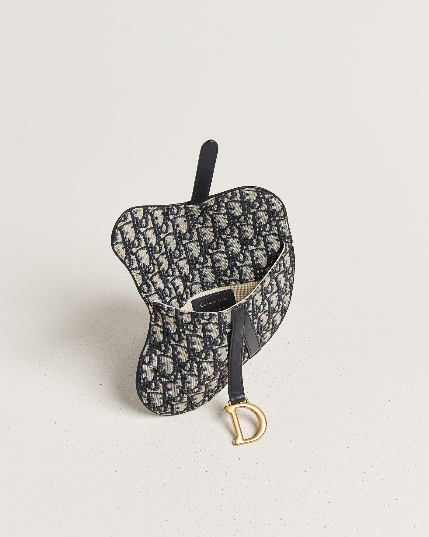 Uomini | Pre-Owned & Vintage Bags | Dior Pre-Owned | Saddle Belt Bag Oblique Jacquard Blue