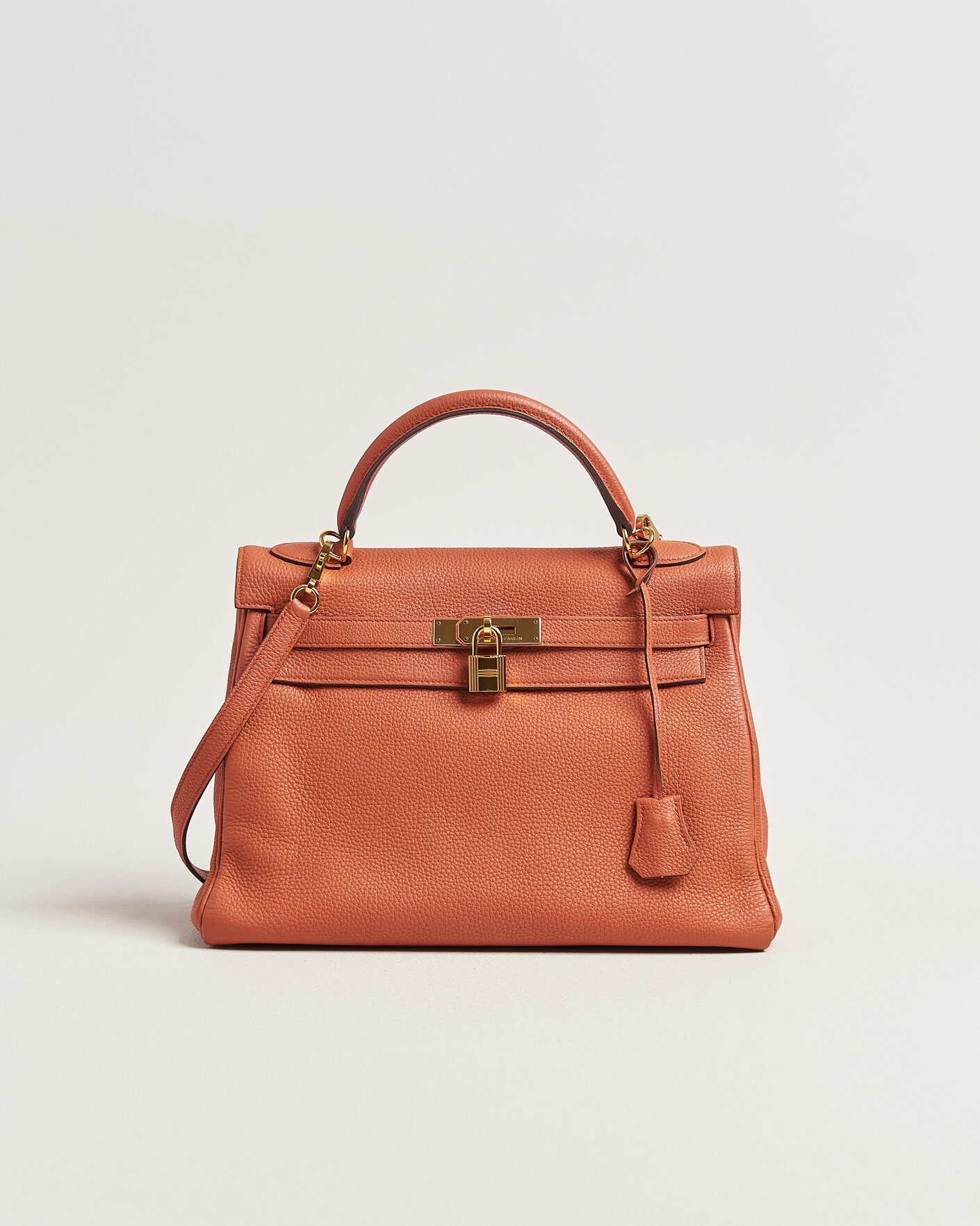 Uomini | Pre-Owned & Vintage Bags | Hermès Pre-Owned | Kelly 32 Togo Leather Orange