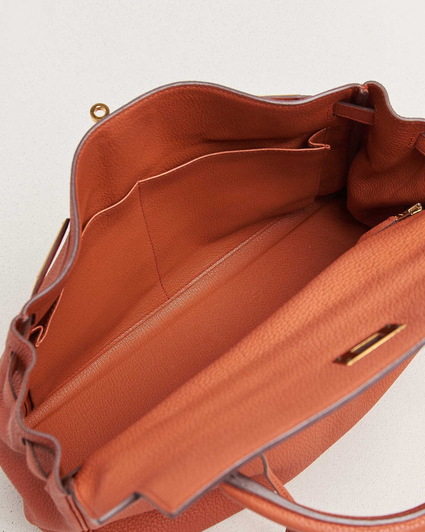 Uomini | Pre-Owned & Vintage Bags | Hermès Pre-Owned | Kelly 32 Togo Leather Orange