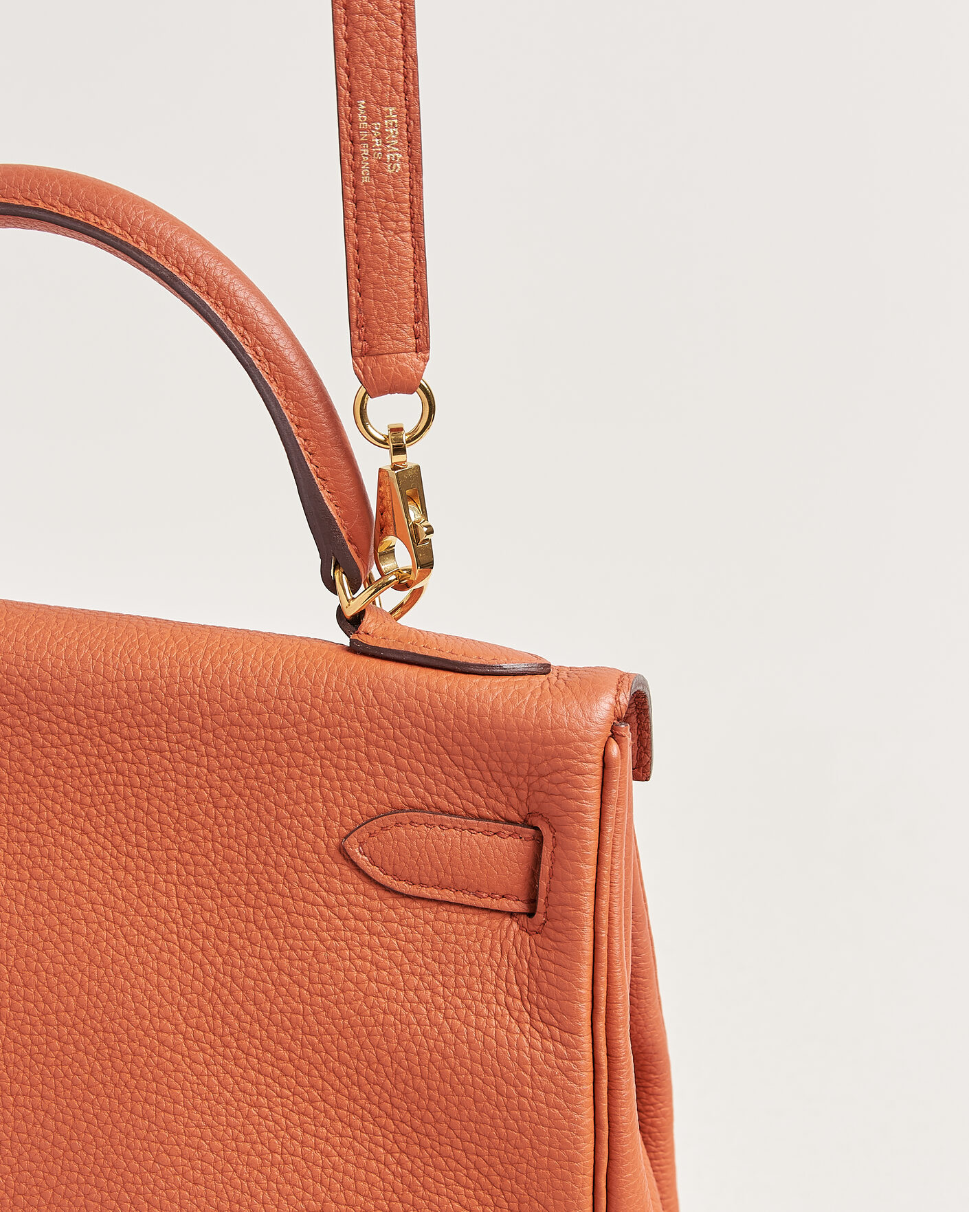 Uomini | Pre-Owned & Vintage Bags | Hermès Pre-Owned | Kelly 32 Togo Leather Orange