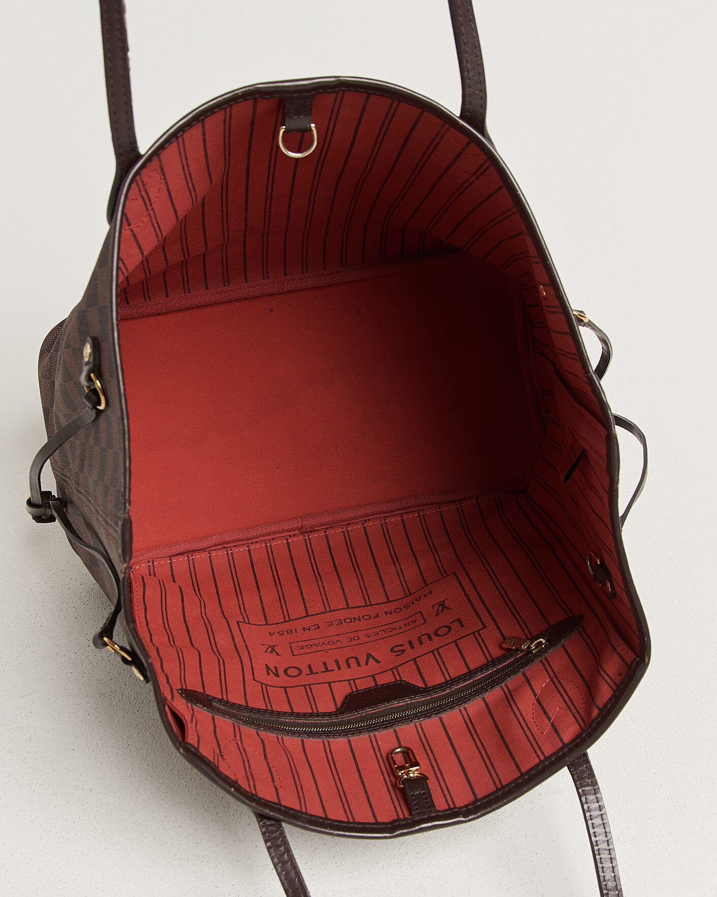 Uomini | Pre-Owned & Vintage Bags | Louis Vuitton Pre-Owned | Neverfull MM Damier Ebene