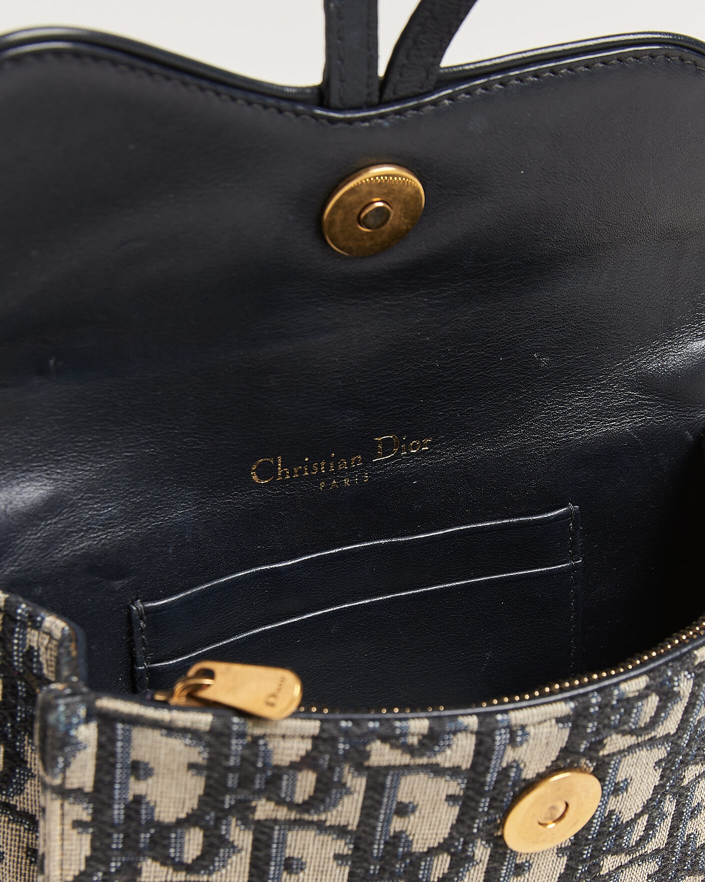 Uomini | Pre-Owned & Vintage Bags | Dior Pre-Owned | Saddle Rectangular Belt Bag Blue