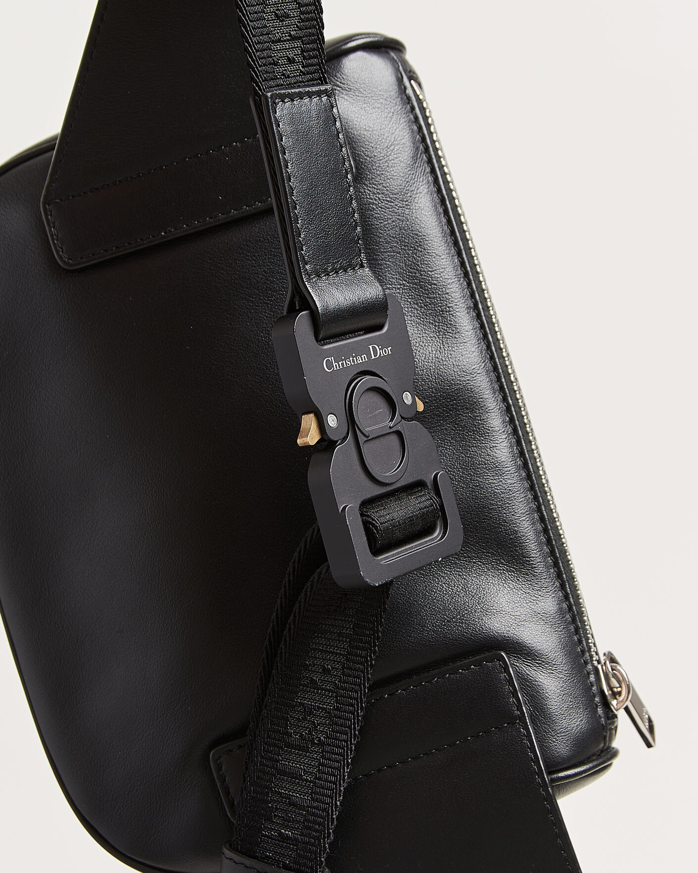 Uomini | Pre-Owned & Vintage Bags | Dior Pre-Owned | Saddle Bag Oblique Leather Black