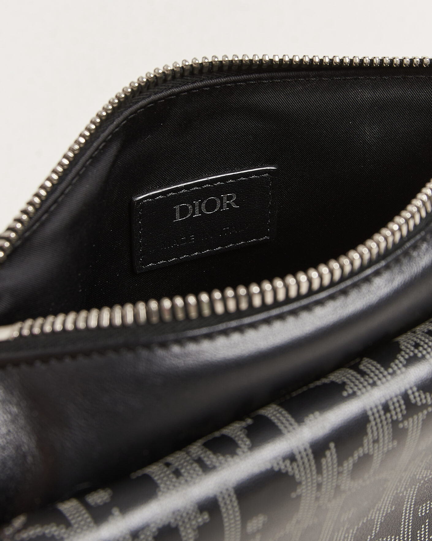 Uomini | Pre-Owned & Vintage Bags | Dior Pre-Owned | Saddle Bag Oblique Leather Black