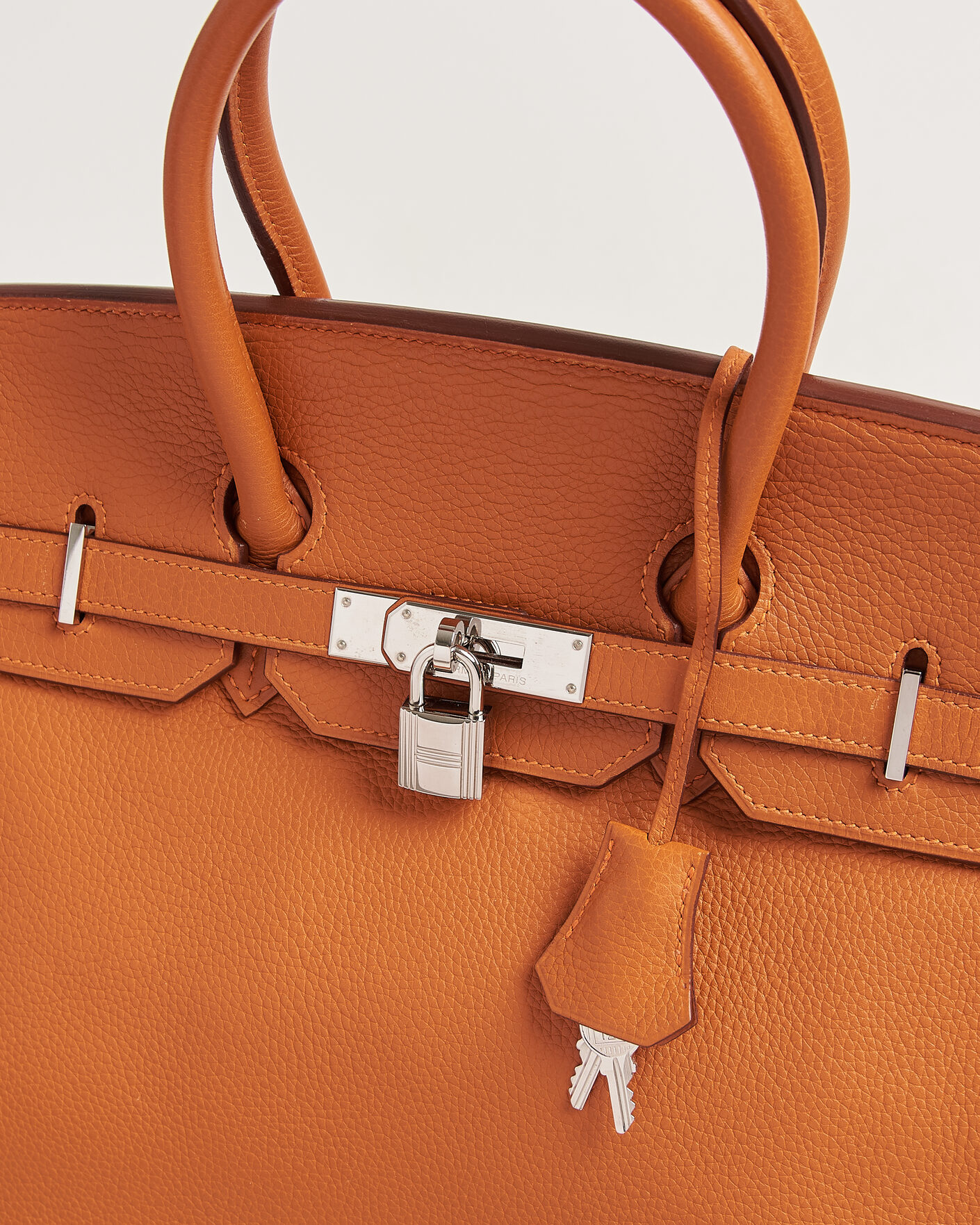 Uomini | Pre-Owned & Vintage Bags | Hermès Pre-Owned | Birkin 35 Togo Leather Orange