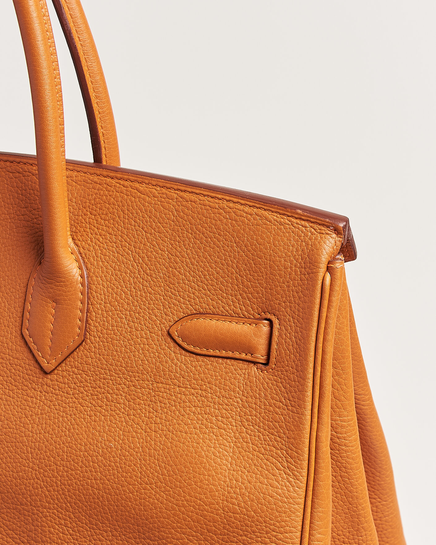 Uomini | Pre-Owned & Vintage Bags | Hermès Pre-Owned | Birkin 35 Togo Leather Orange