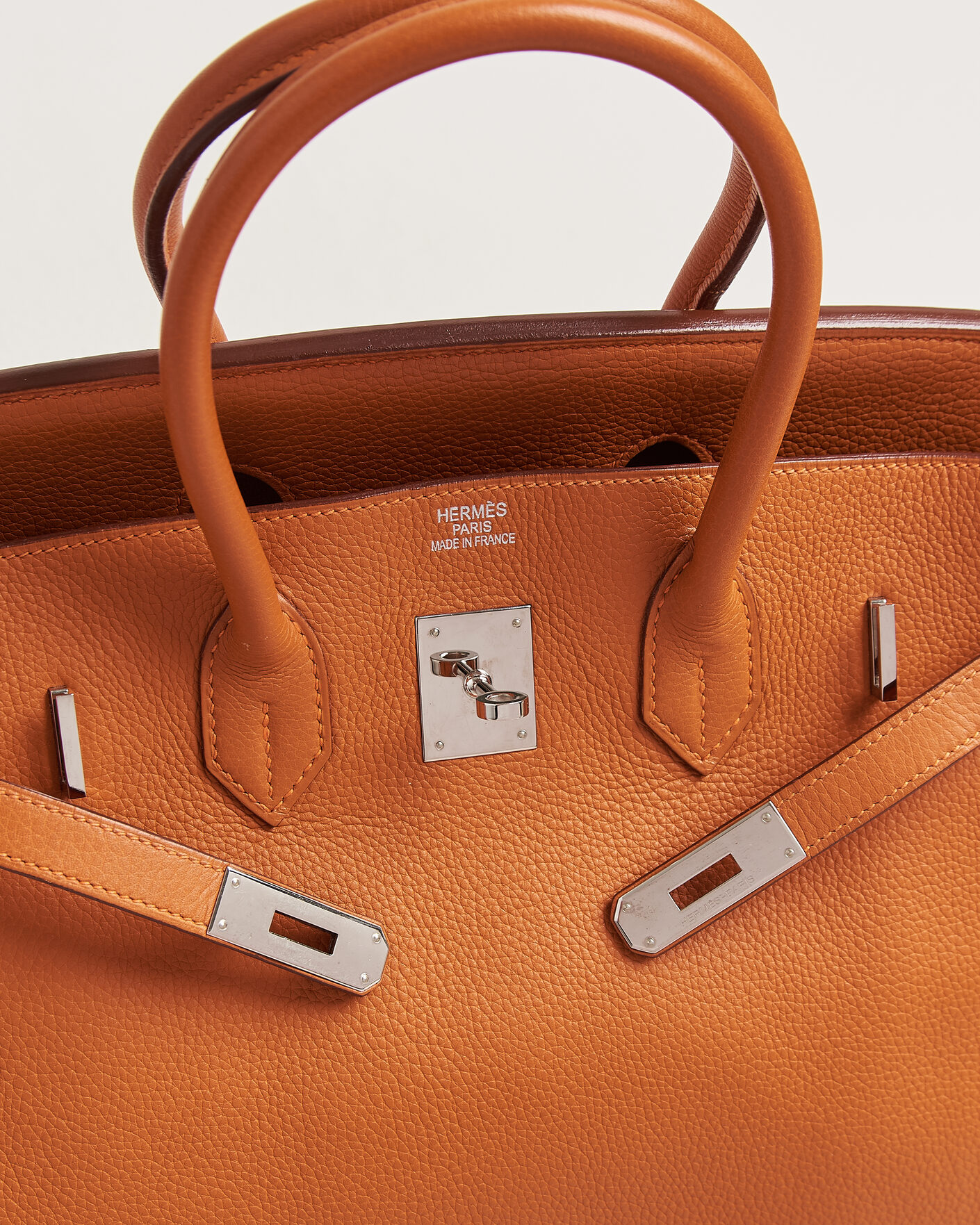 Uomini | Pre-Owned & Vintage Bags | Hermès Pre-Owned | Birkin 35 Togo Leather Orange