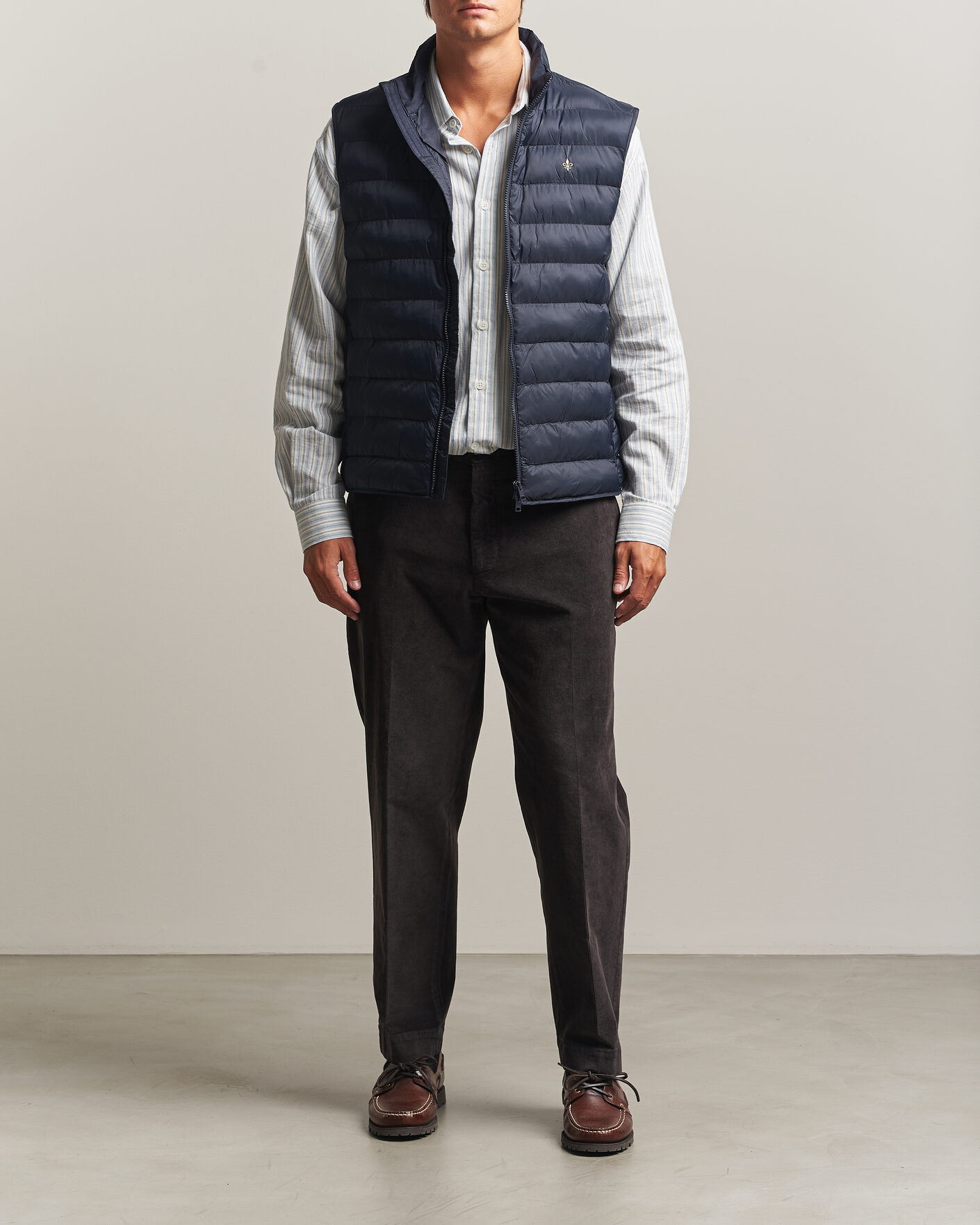 Uomini | Gilet | Morris | Norfolk Liner Vest Blue
