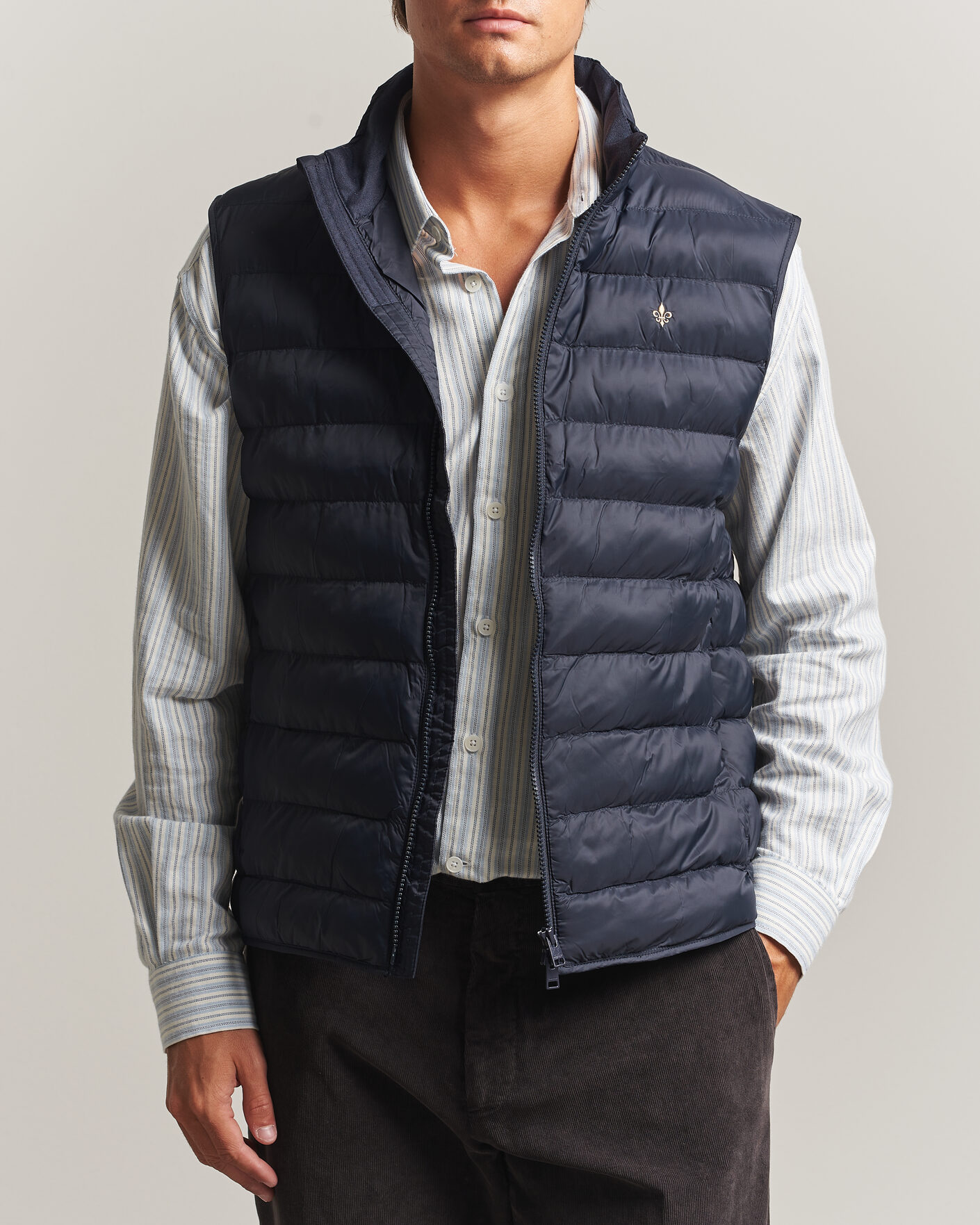 Uomini | Gilet | Morris | Norfolk Liner Vest Blue