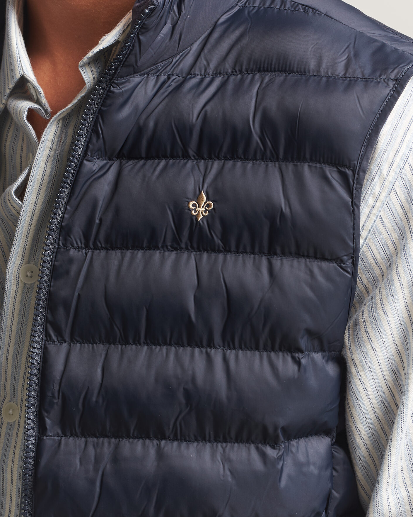 Uomini | Gilet | Morris | Norfolk Liner Vest Blue