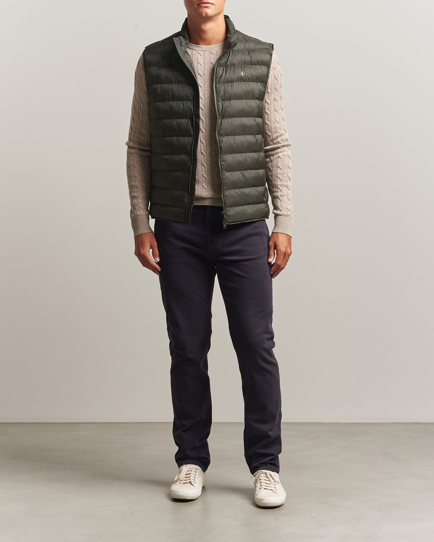 Uomini | Gilet | Morris | Norfolk Liner Vest Olive