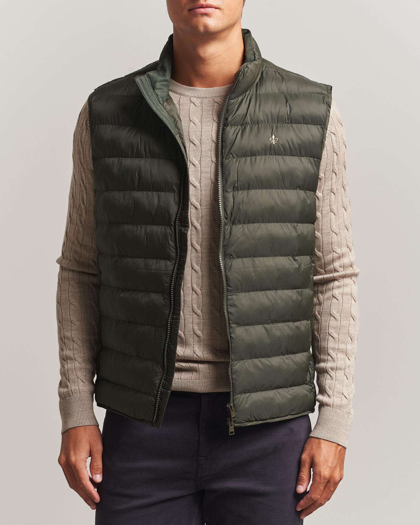 Uomini | Gilet | Morris | Norfolk Liner Vest Olive