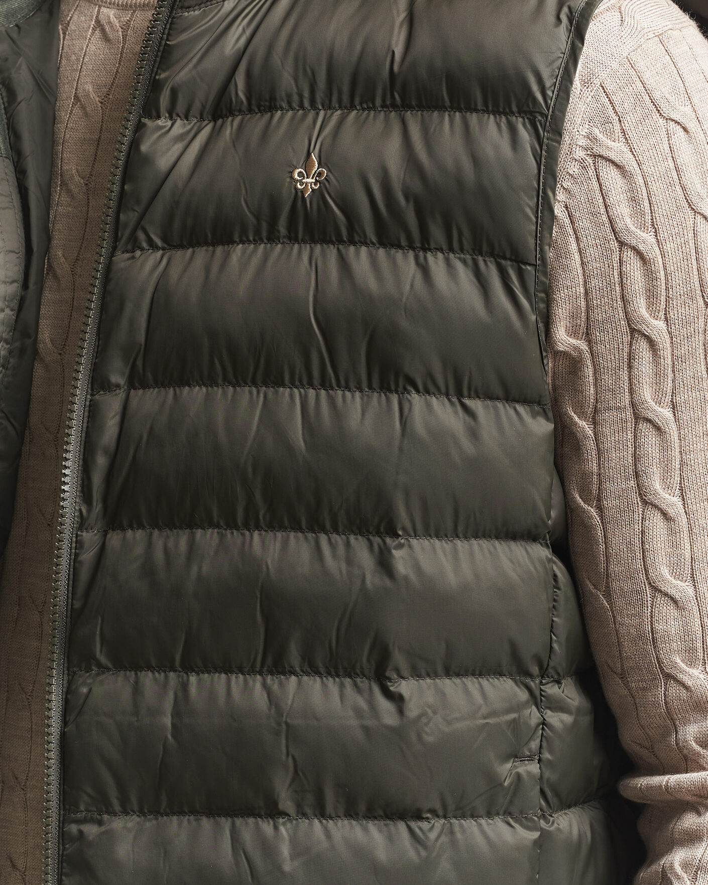 Uomini | Gilet | Morris | Norfolk Liner Vest Olive