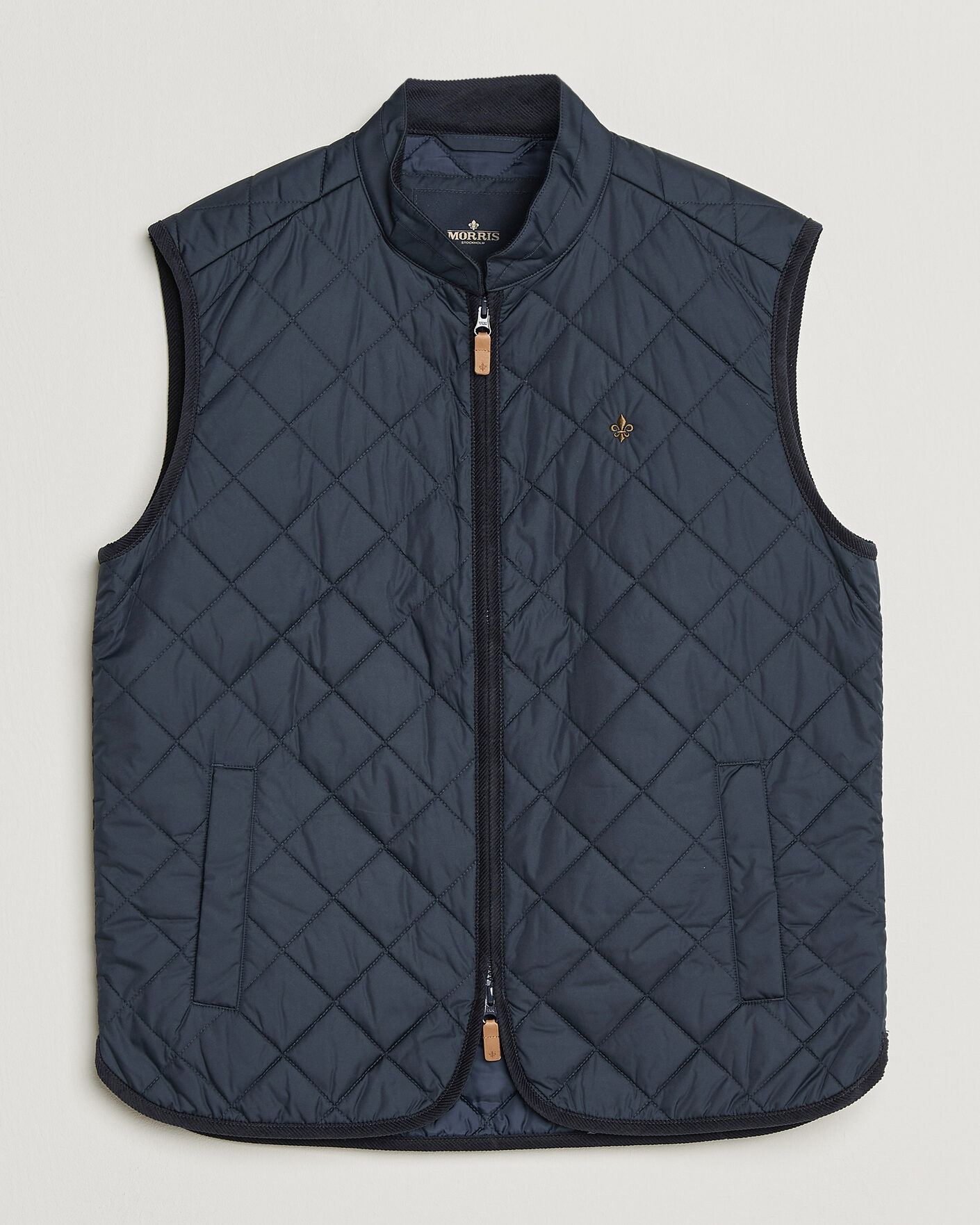 Uomini | Gilet | Morris | Teddy Quilted Vest Old Blue