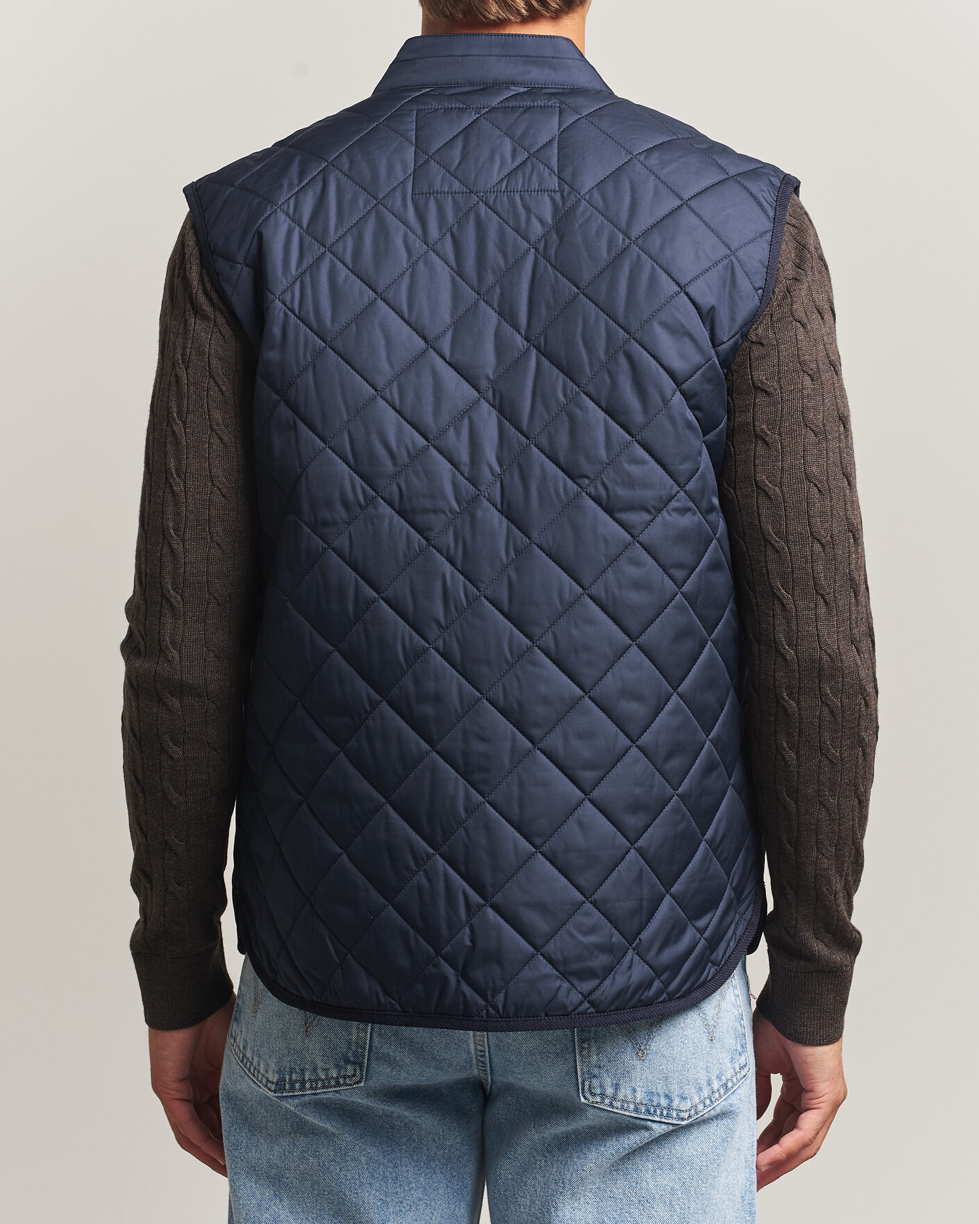 Uomini | Gilet | Morris | Teddy Quilted Vest Old Blue