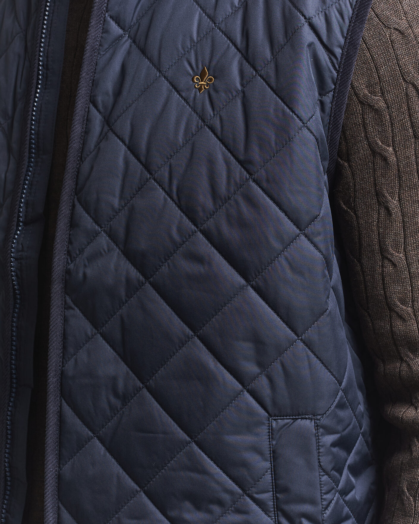 Uomini | Gilet | Morris | Teddy Quilted Vest Old Blue